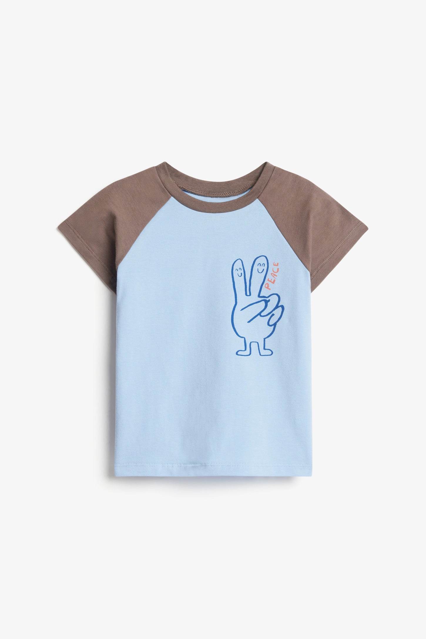 T-shirt imprimé en coton - Bébé garçon && BLEU PALE