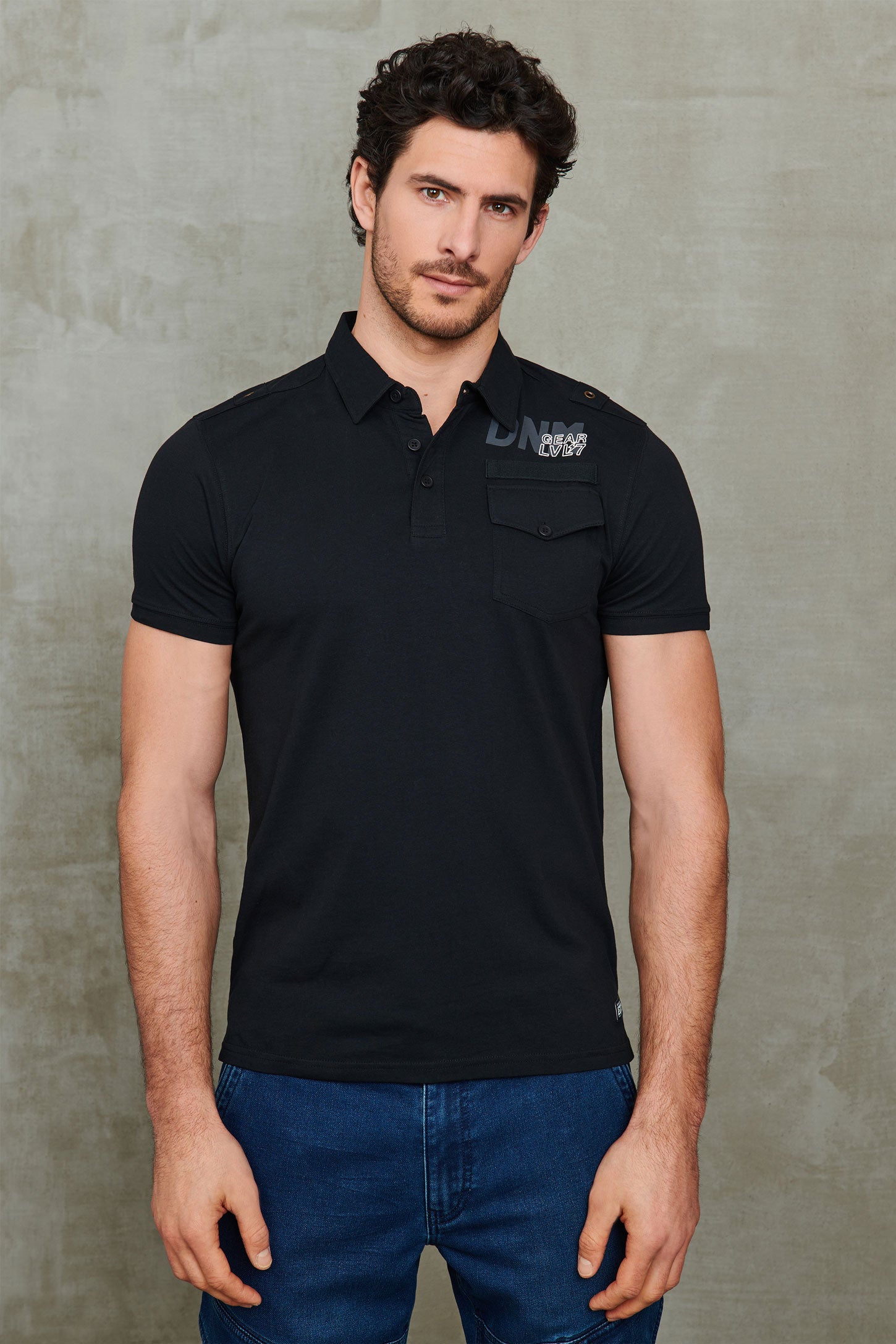 Polo manches courtes - Homme && NOIR