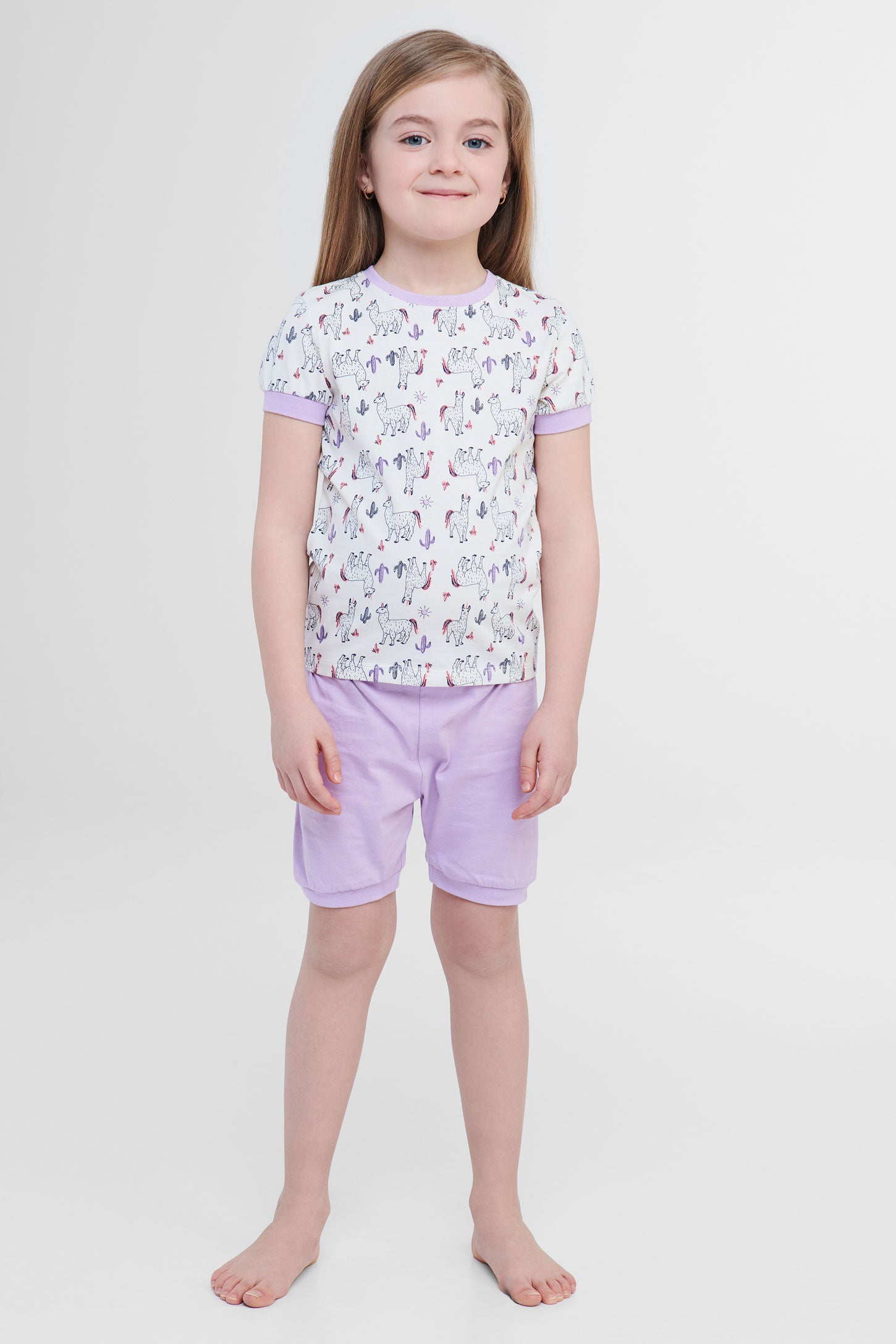 Lot de 2 pyjamas 2-pièces en coton - Enfant fille && CREME