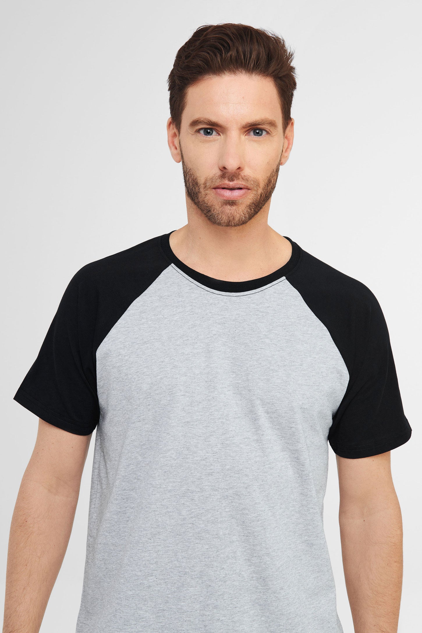 Pyjama 2-pièces t-shirt et short en coton - Homme && NOIR