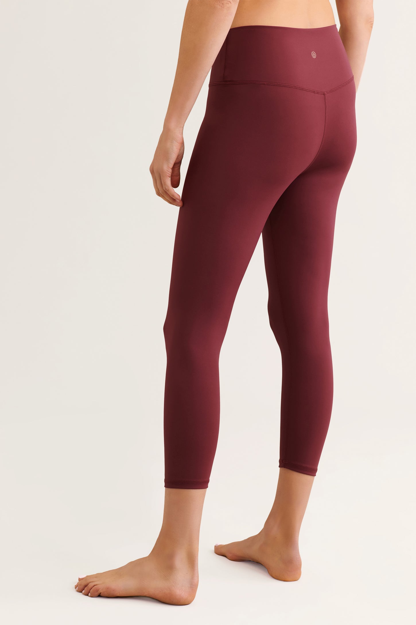 Legging capri taille haute - Femme && BOURGOGNE