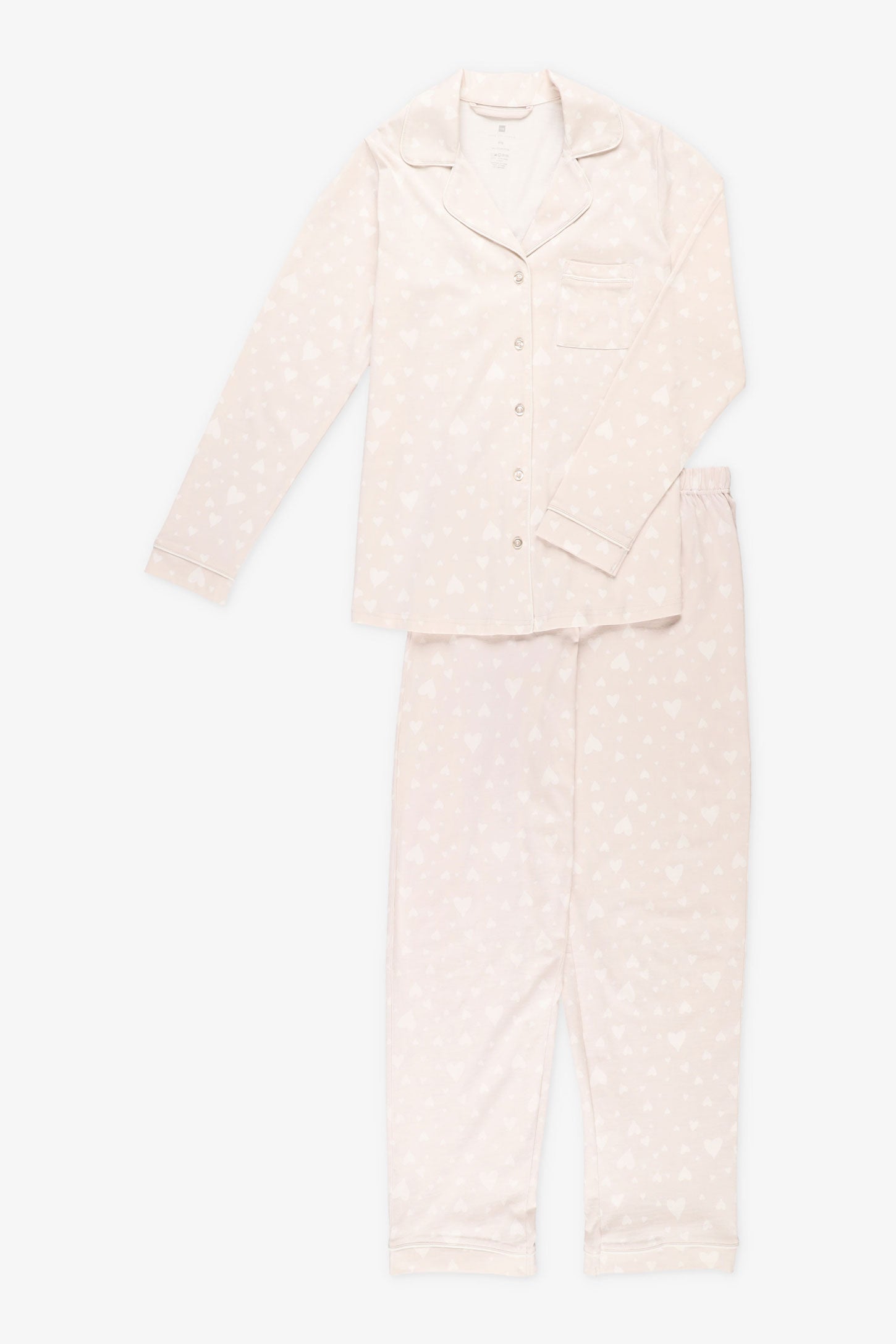 Pyjama 2-pièces chemise et pantalon coton - Femme && COEUR