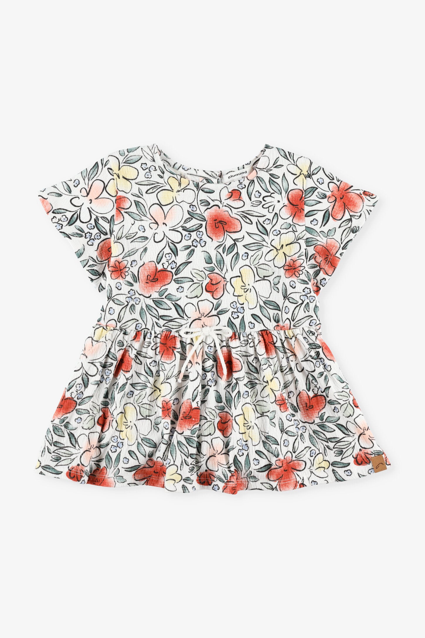 T-shirt à volants en coton, 2T-3T - Bébé fille && BLANC MULTI