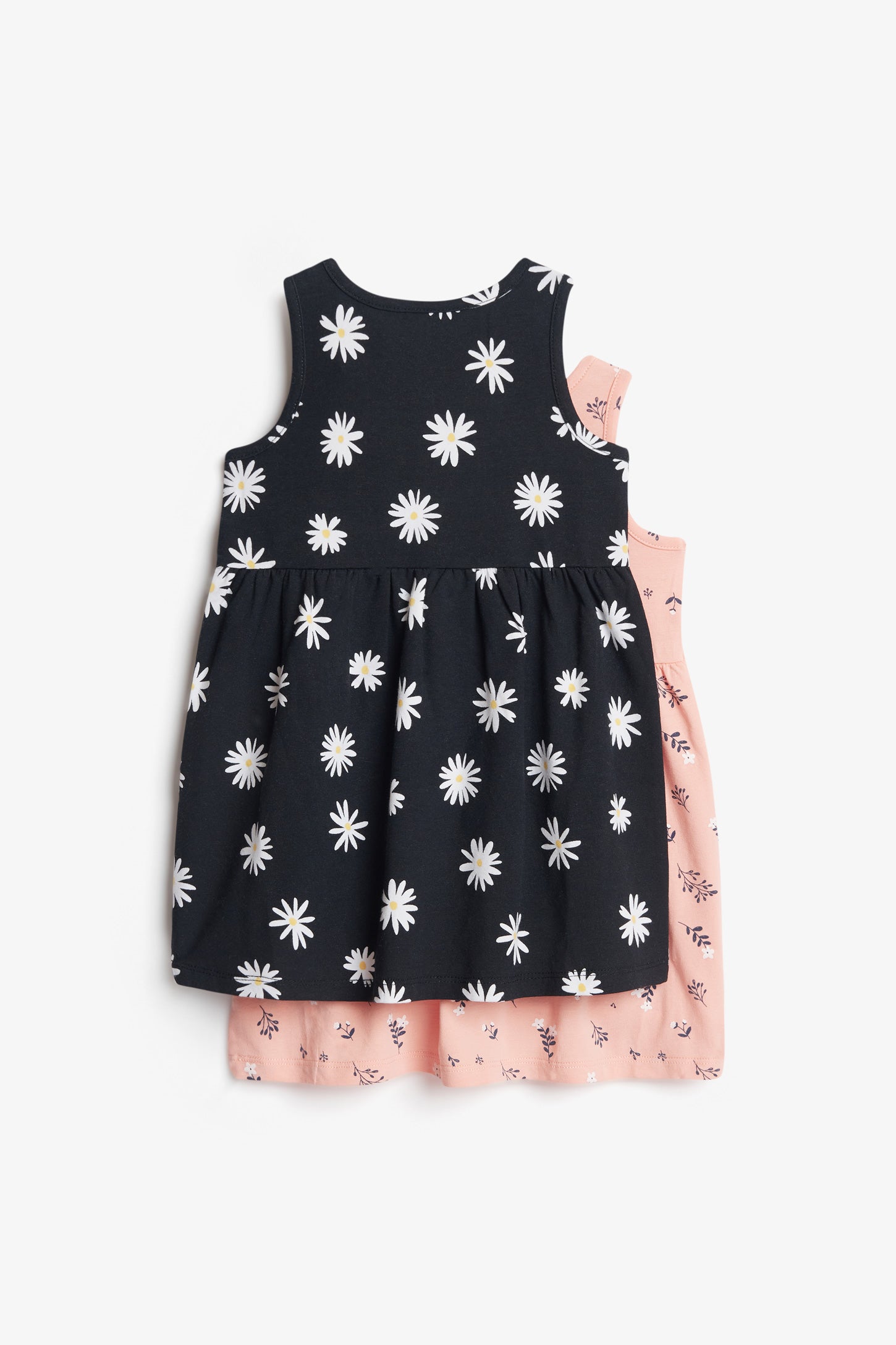 Prix pop, Lot de 2 robes en coton, 2T-3T - Bébé fille && NOIR/MULTI