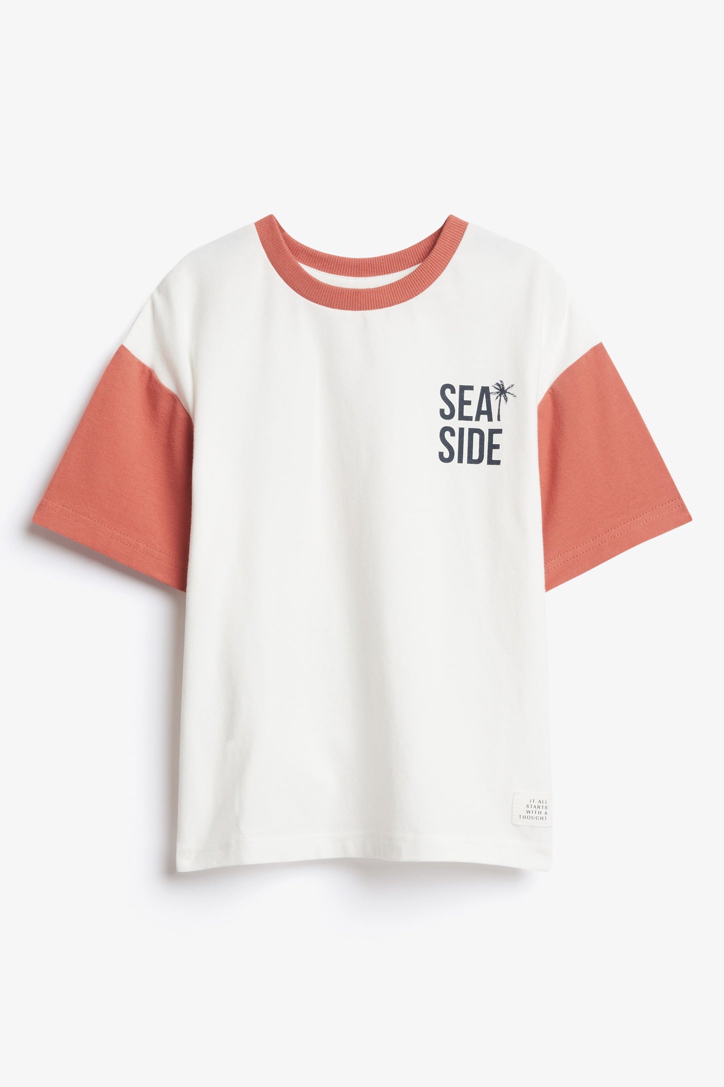 T-shirt imprimé en coton - Enfant garçon && BLANC CASSÉ