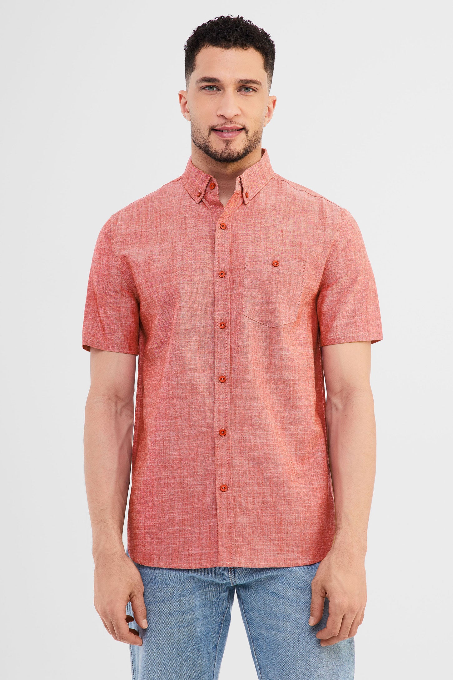 Chemise manches courtes en Coton - Homme && ROSE