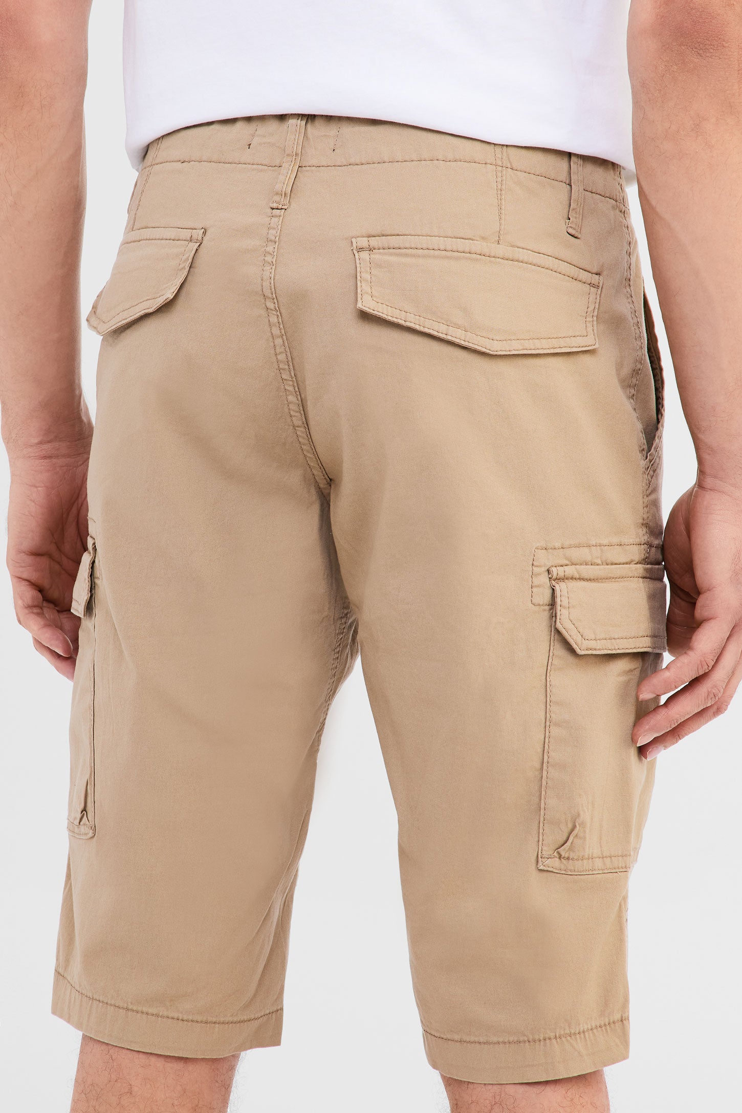 Pantalon capri cargo - Homme && BEIGE