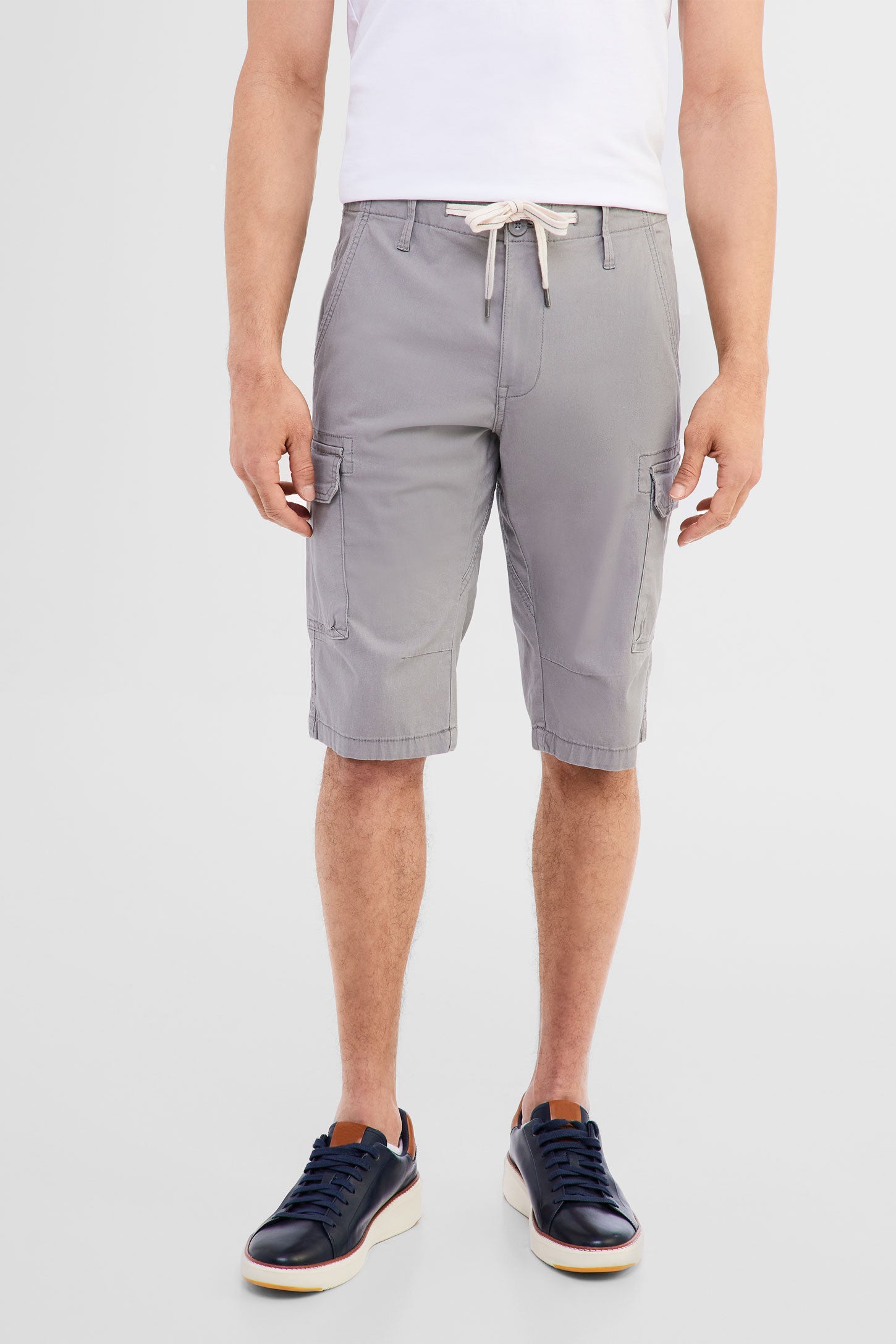 Pantalon capri cargo - Homme && GRIS PALE