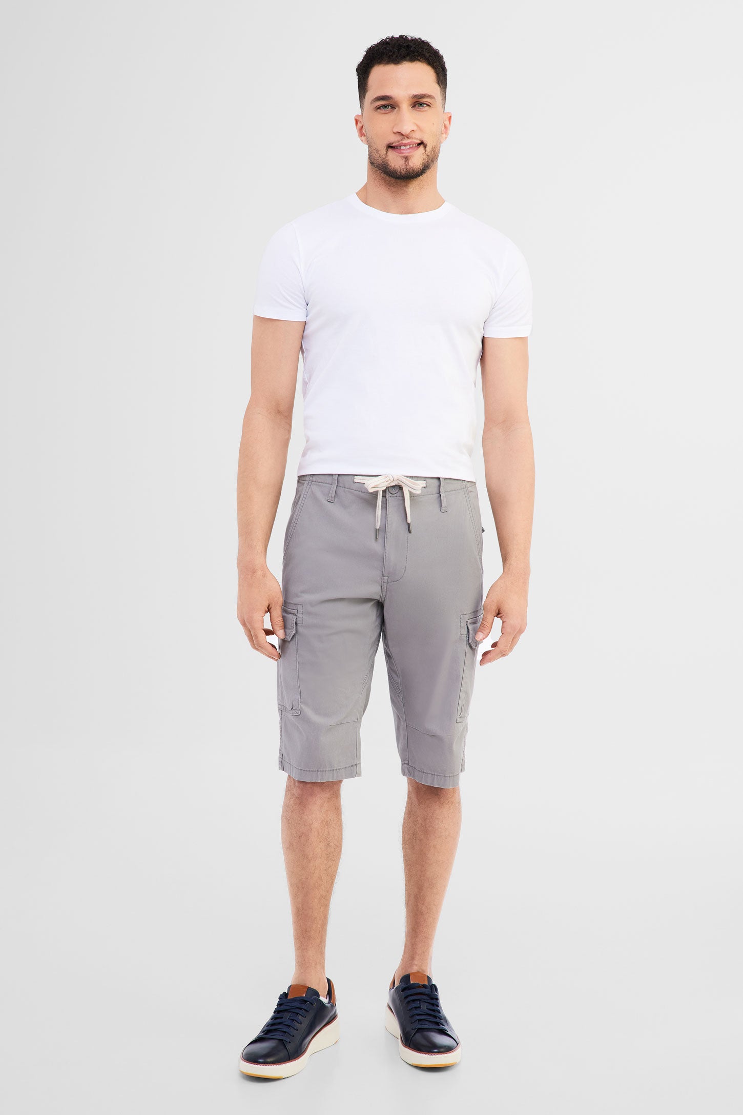 Pantalon capri cargo - Homme && GRIS PALE