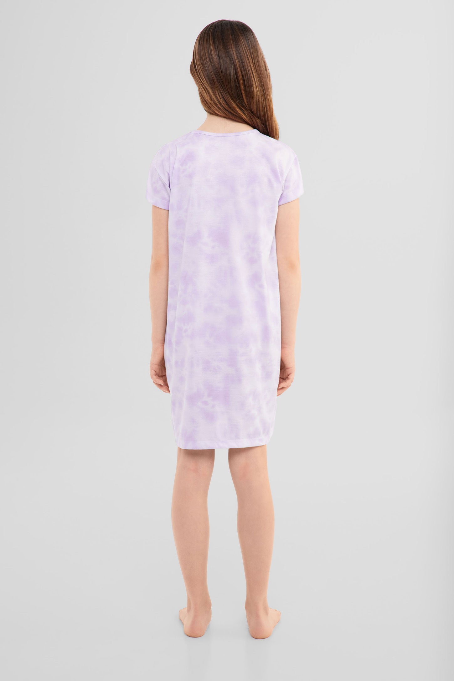 Robe de nuit imprimée, 2/40$ - Ado fille && MAUVE PALE