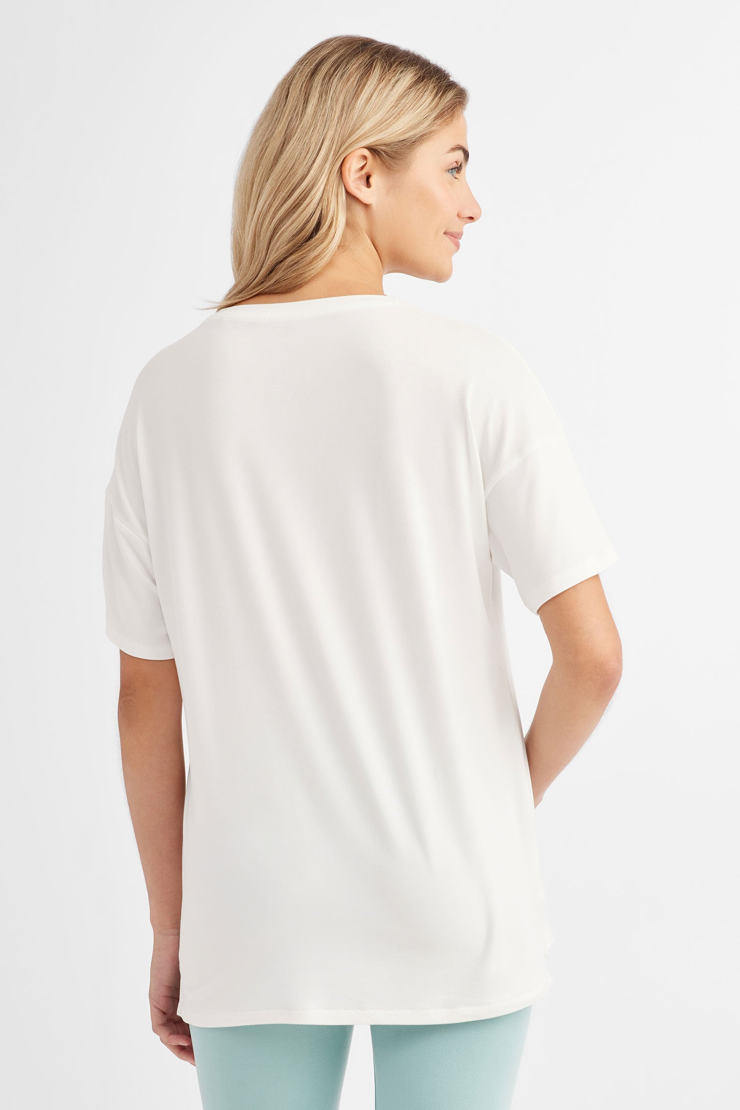 T-shirt pyjama ample - Femme && BLANC