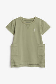 Robe t-shirt avec protection FPU BM - Bébé fille && VERT
