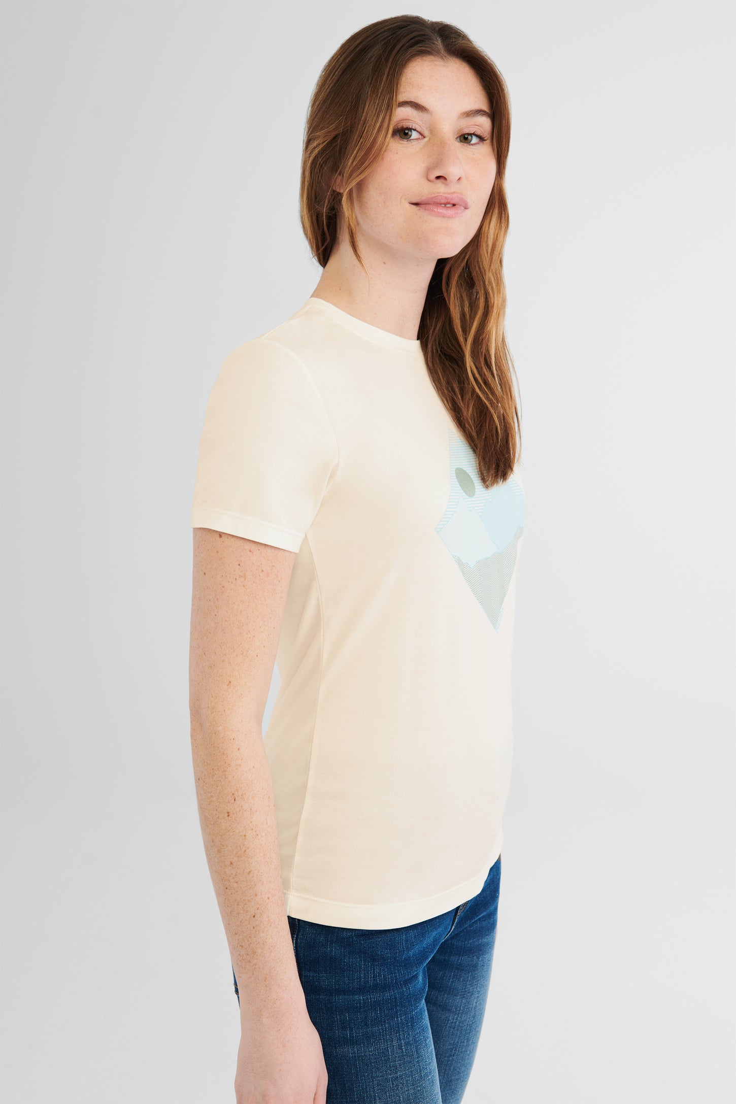 T-shirt imprimé BM, 2/50$ - Femme && BLANC