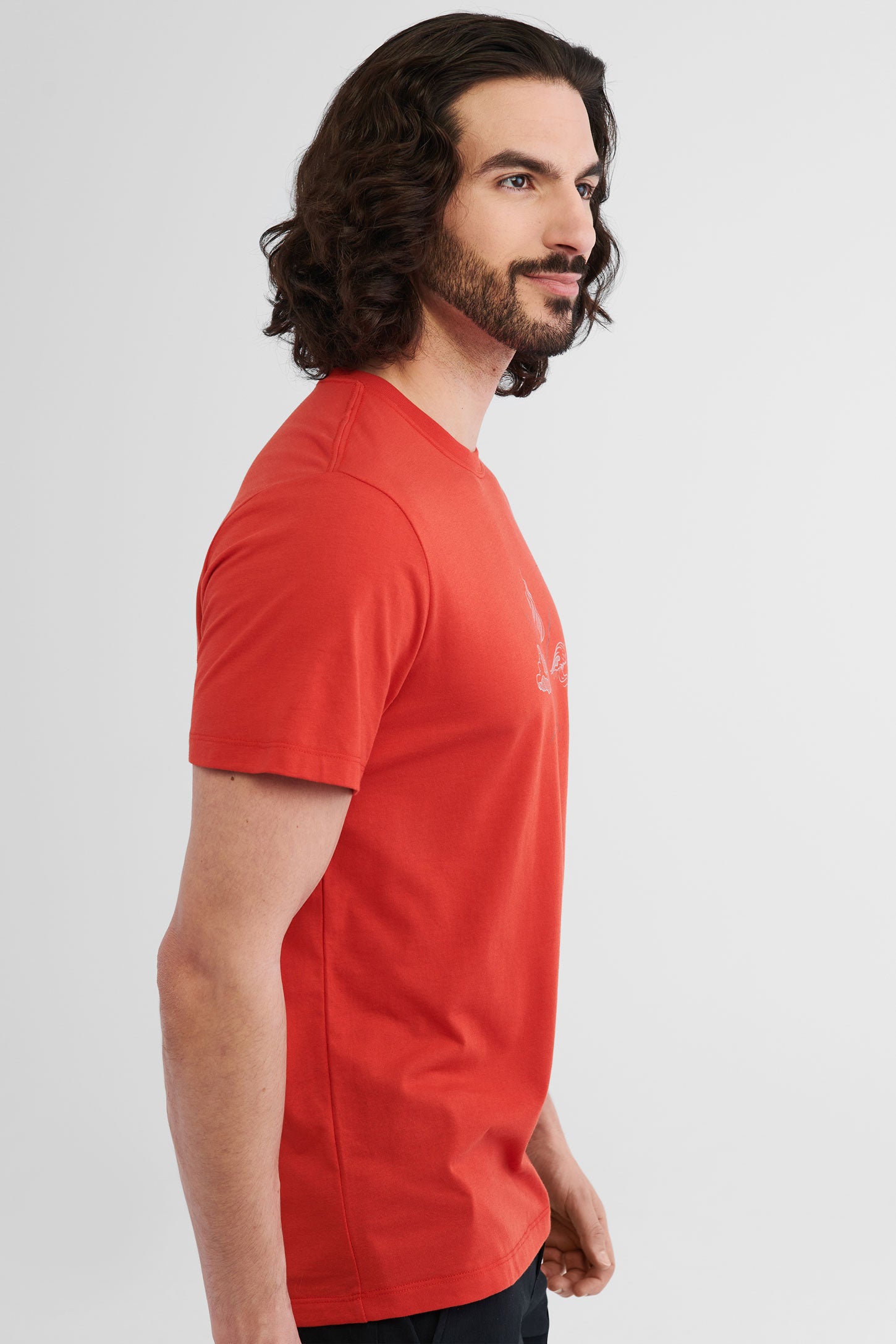 T-shirt polyester recyclé et coton bio BM, 2/50$ - Homme && ROUGE