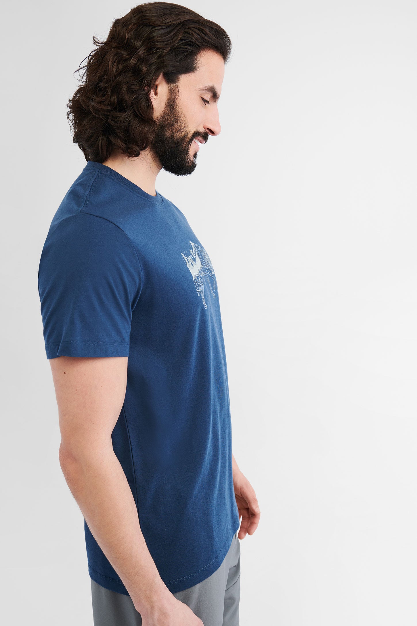 T-shirt polyester recyclé et coton bio BM, 2/50$ - Homme && MARIN