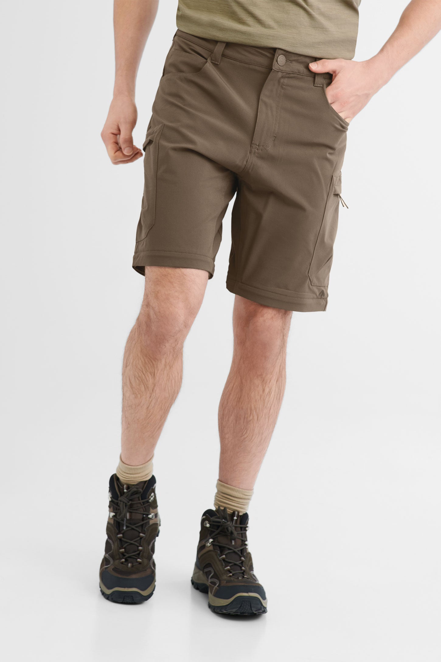 Pantalon convertible en short BM - Homme && KAKI