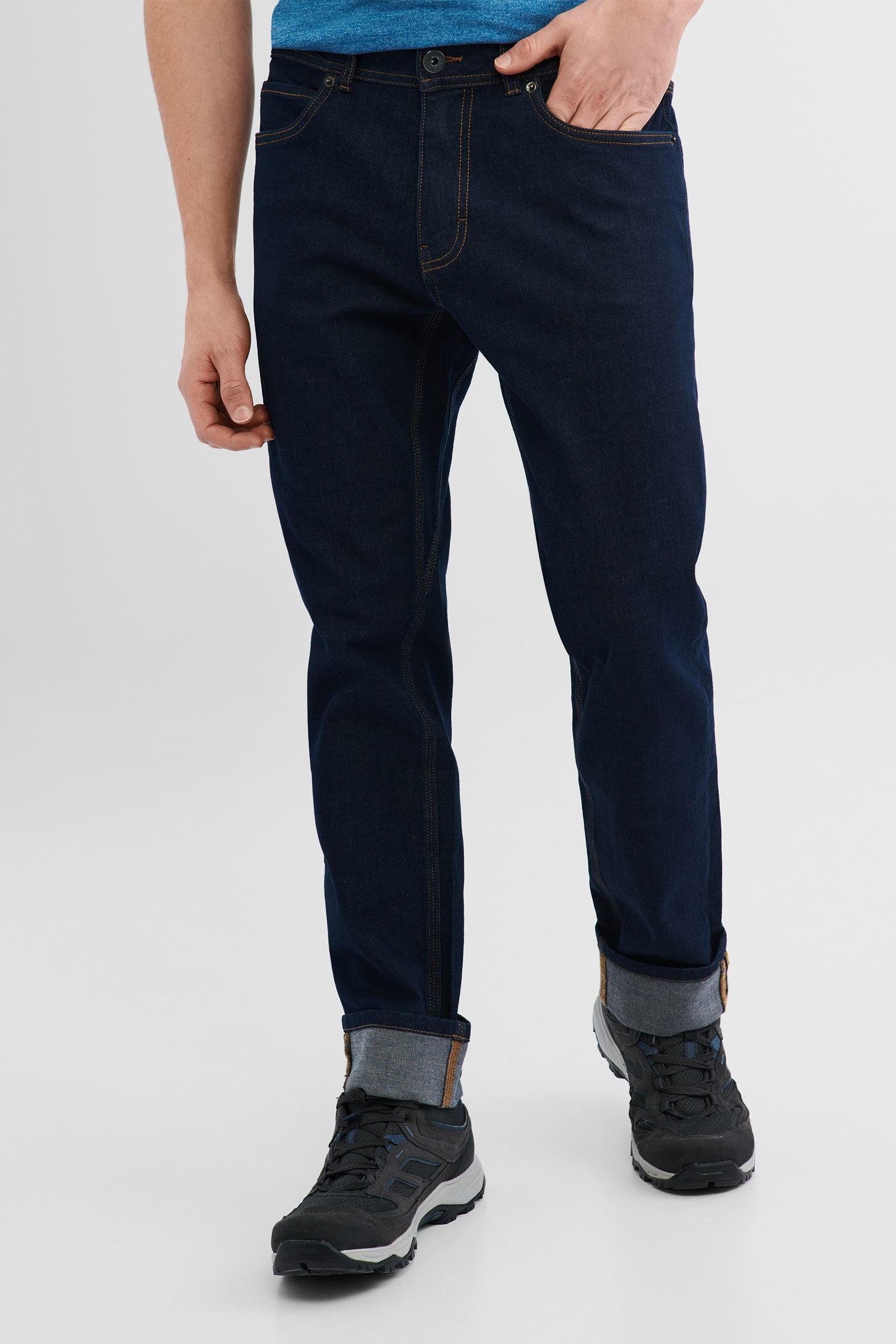 Jeans extensible 4 sens BM - Homme && DENIM FONCE