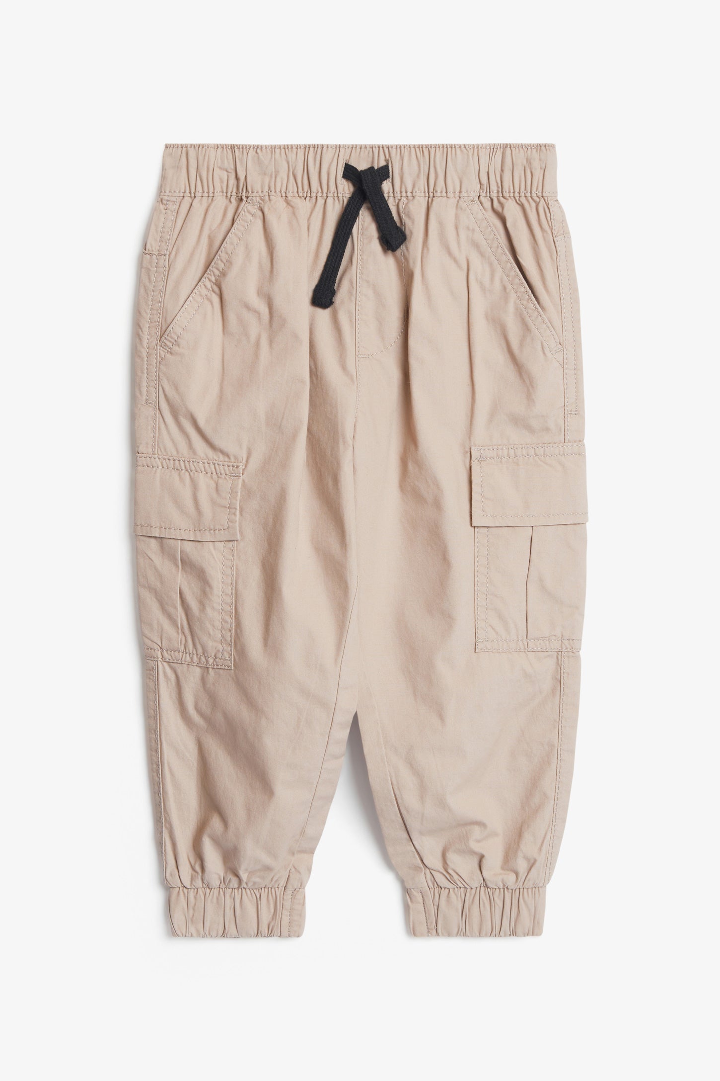 Pantalon jogger cargo en popeline - Bébé garçon && BEIGE