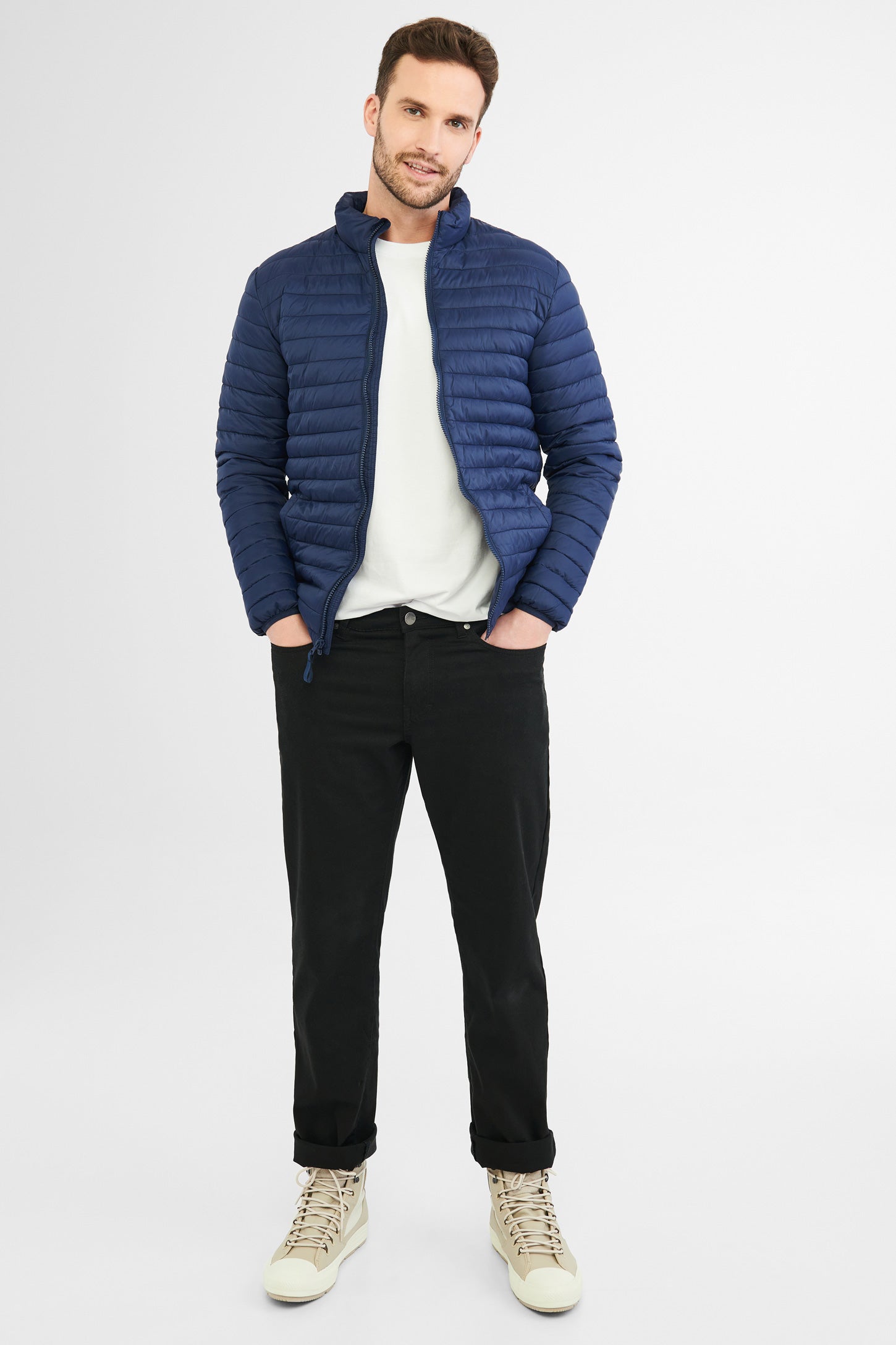 Packable quilted jacket Men