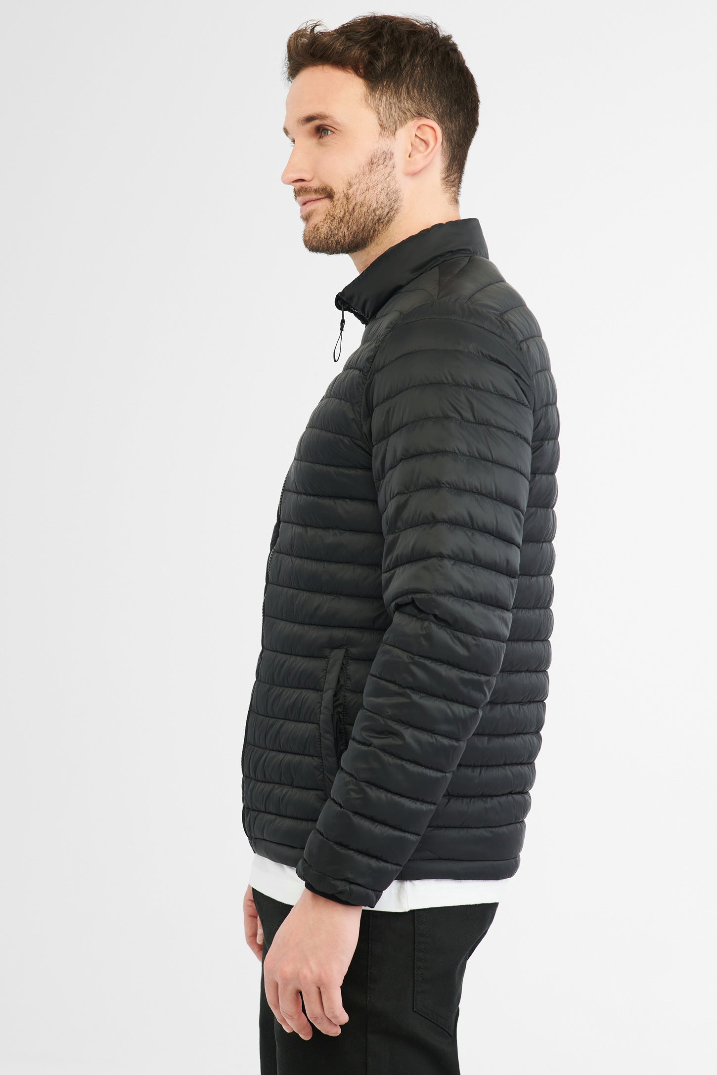 Manteau matelassé compressible - Homme && NOIR