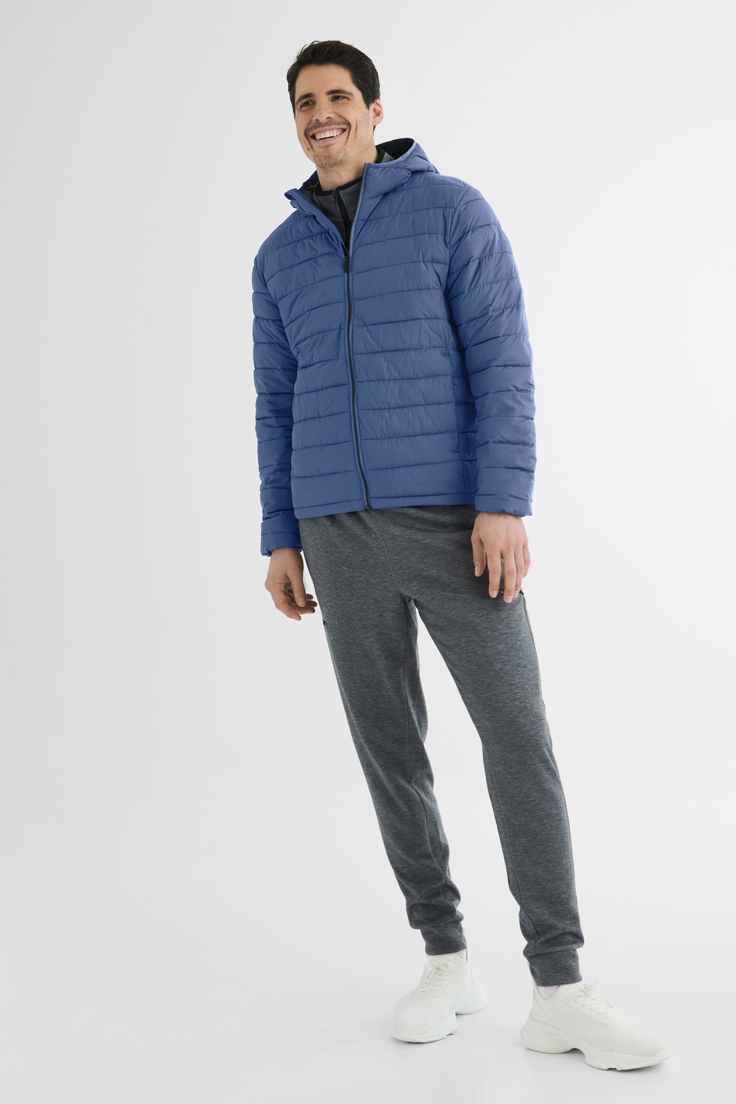 Manteau matelassé compressible - Homme && BLEU