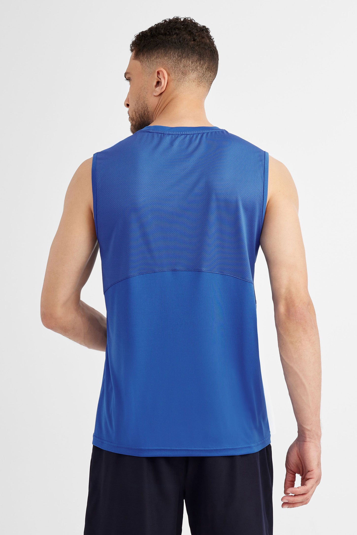 Camisole athlétique - Homme && COMBO BLEU