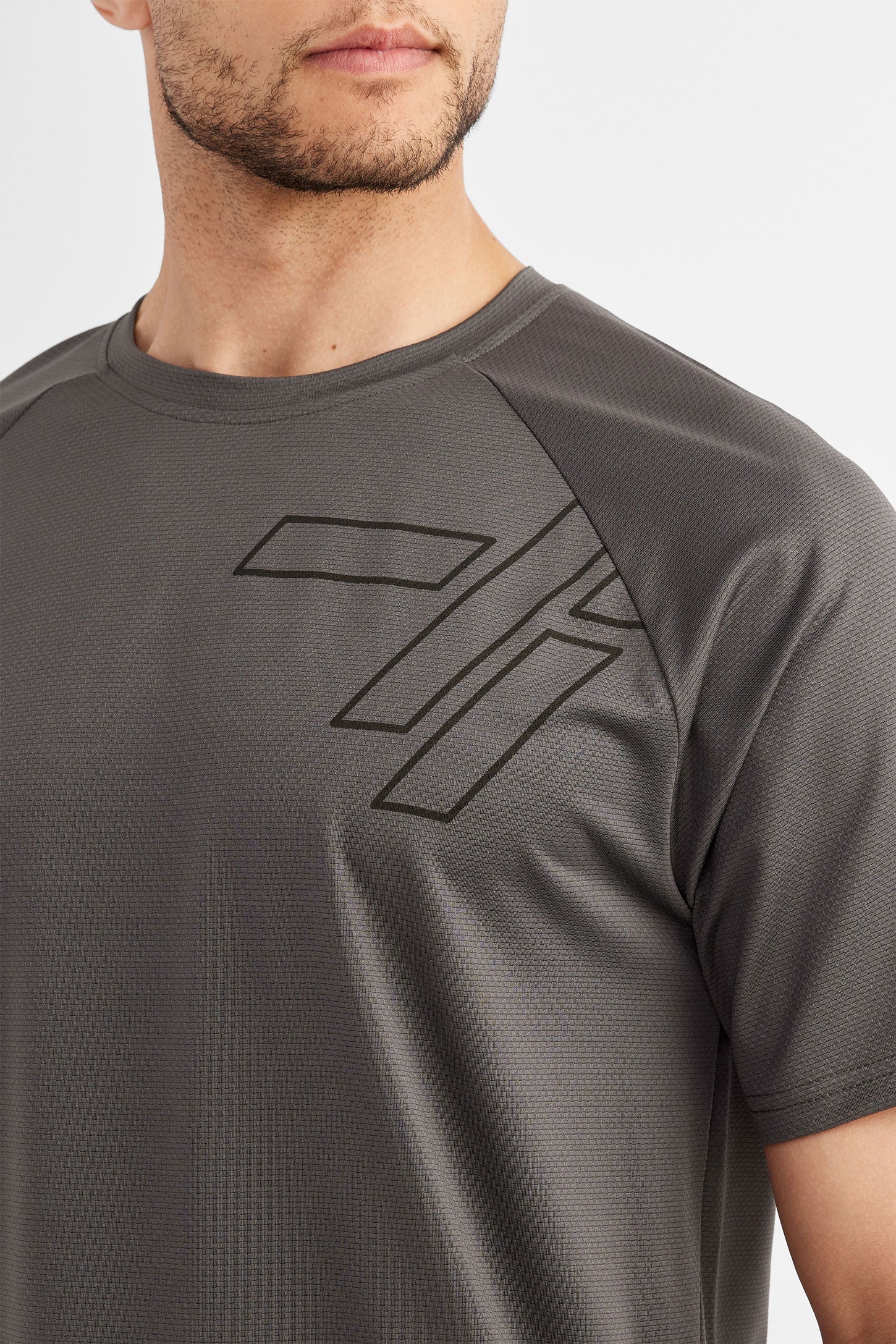 T-shirt athlétique - Homme && GRIS FONCE