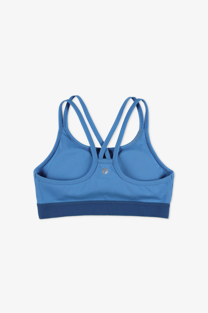 Athletic bra with crossed back straps - Teenage girl