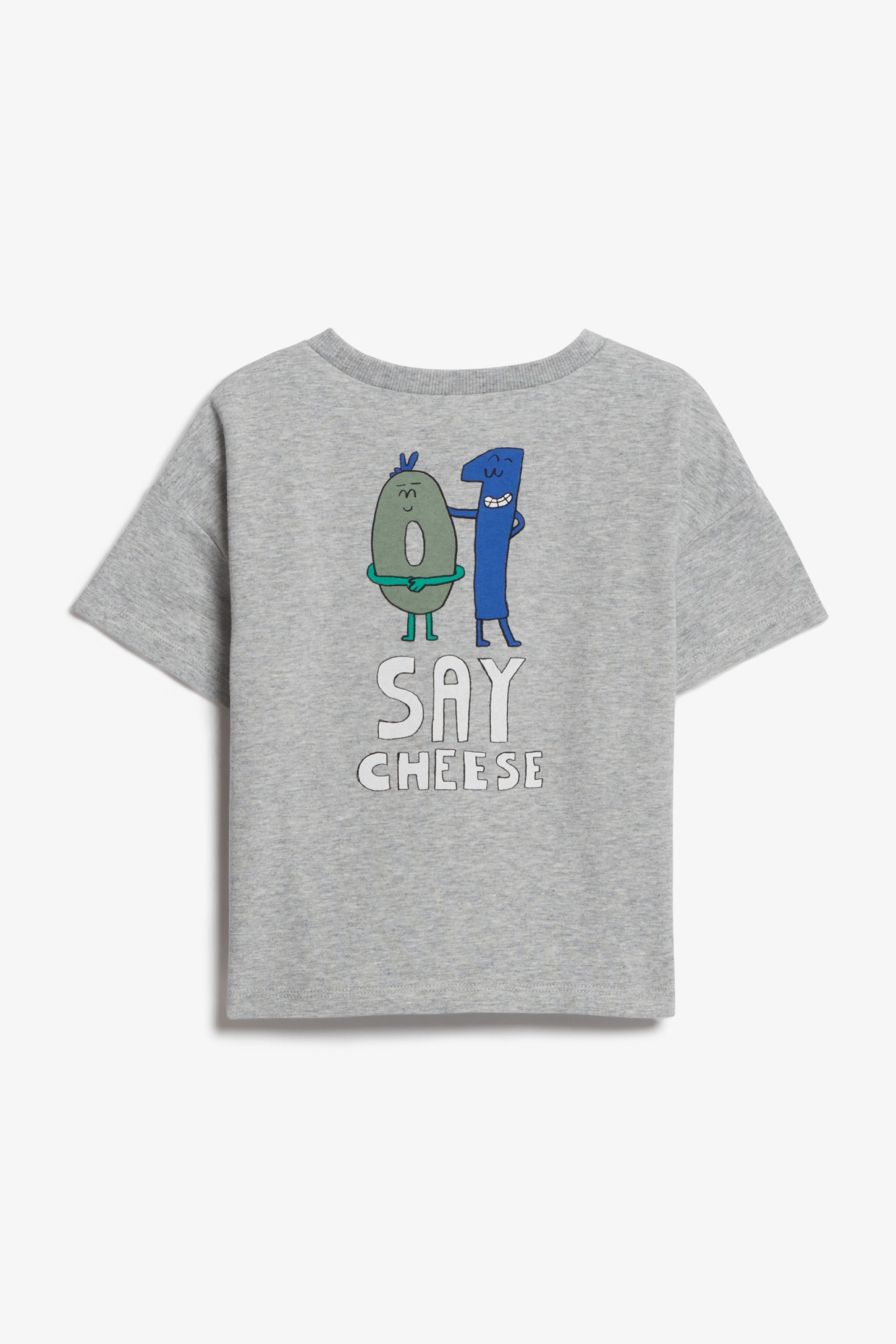 T-shirt ample en coton bio - Bébé garçon && GRIS MIXTE