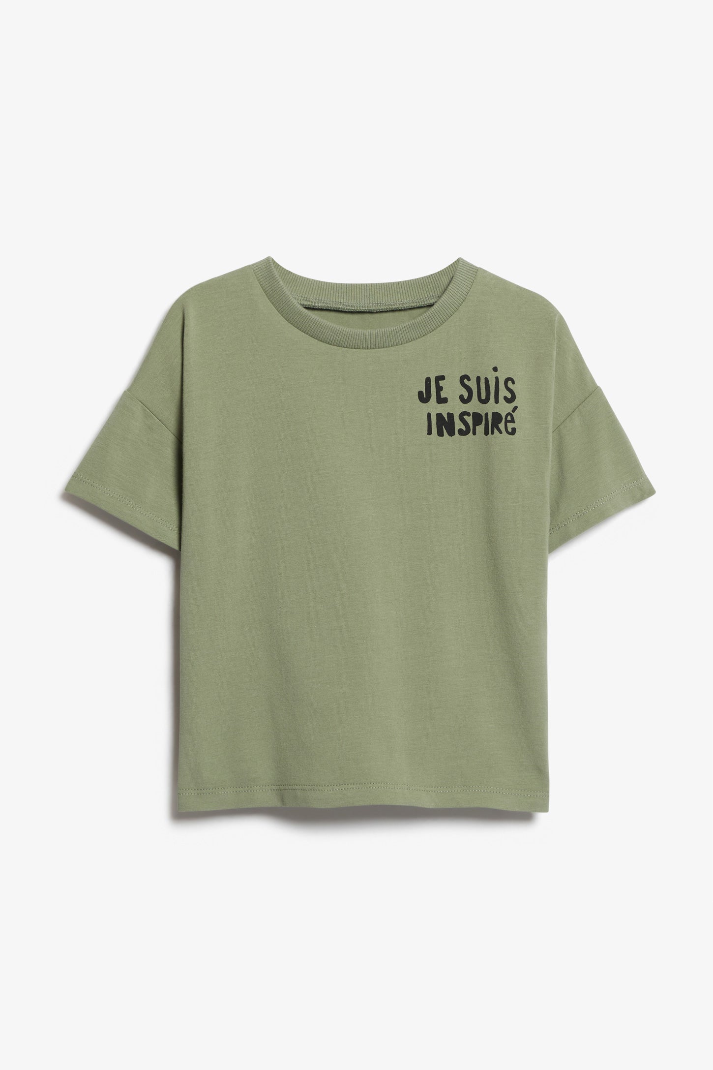 T-shirt ample en coton bio, 2T-3T - Bébé garçon && VERT