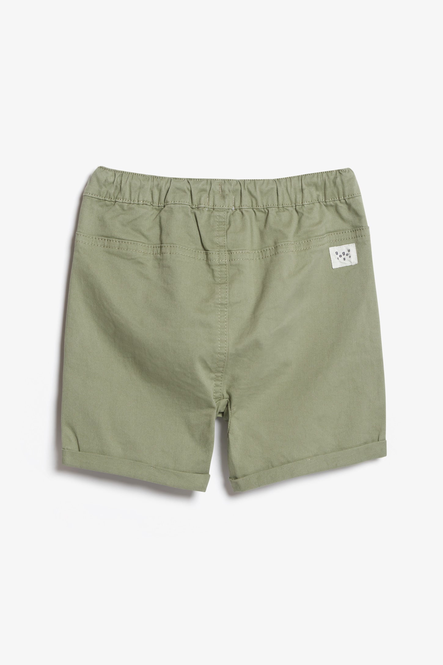 Short à revers en twill, 2T-3T - Bébé garçon && VERT