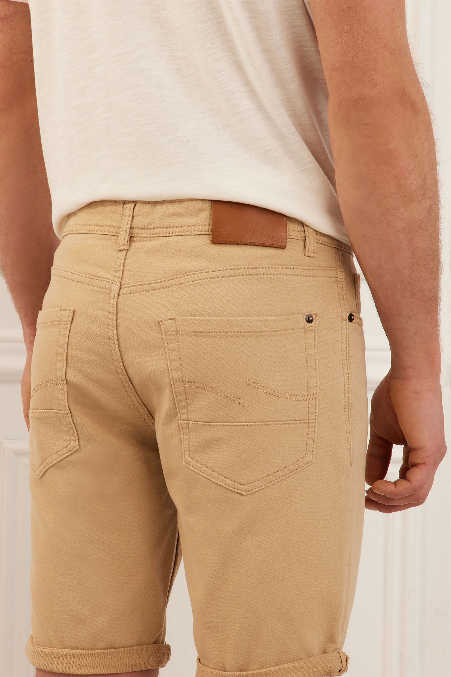 5-pocket shorts in French cotton twill - Men