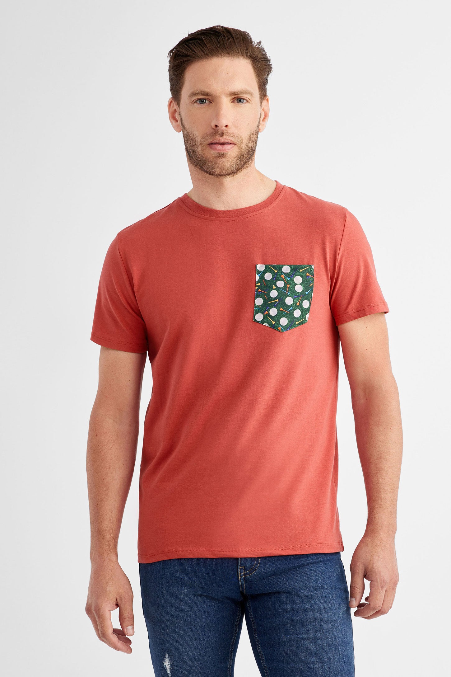 Cotton pocket t shirt Men