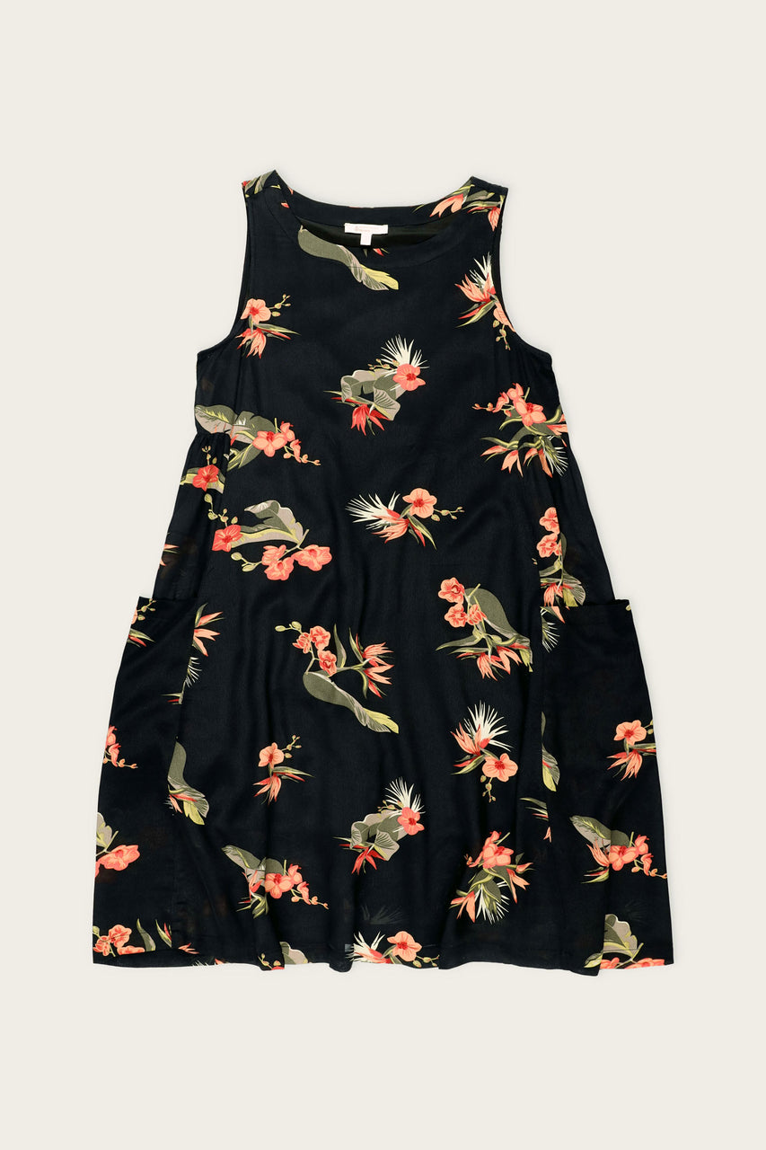 Robe coupe ligne A imprimé floral - Femme