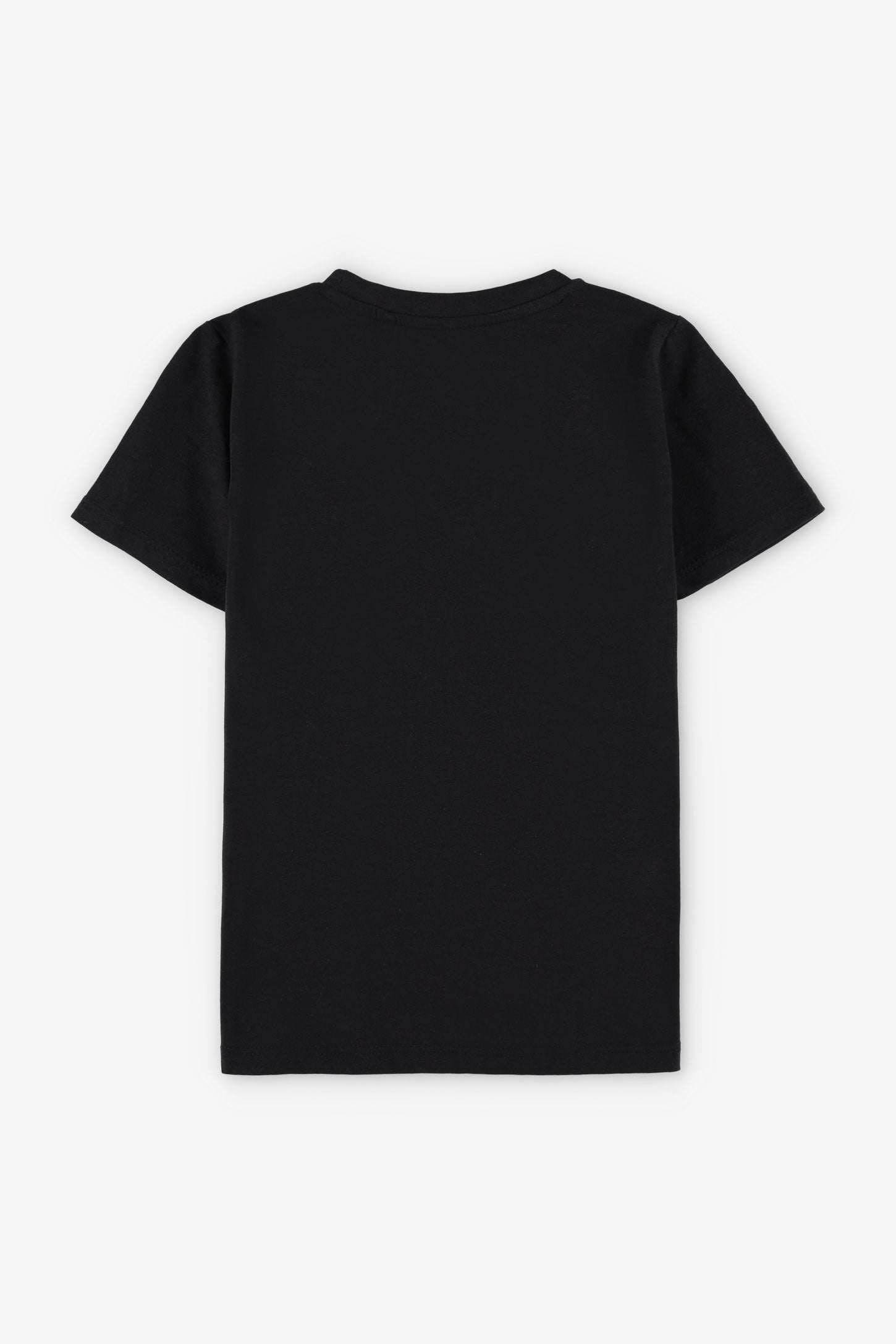 T-shirt imprimé en coton, 2/20$ - Enfant garçon && NOIR
