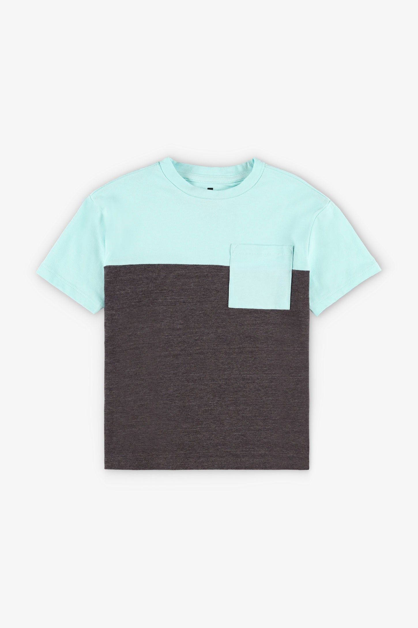 T-shirt à poche en coton, 2/20$ - Enfant garçon && CHARBON MIXTE