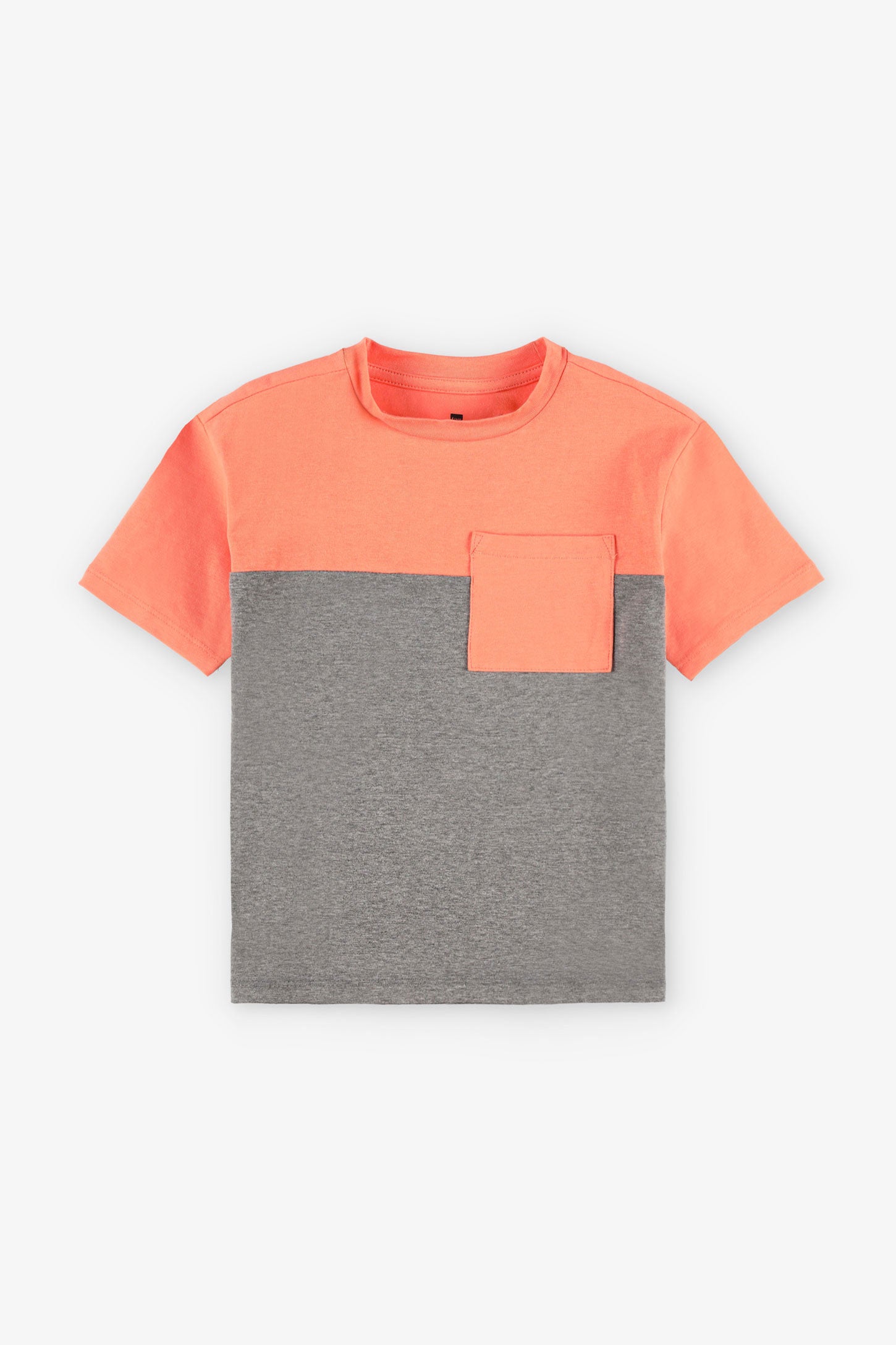 T-shirt à poche en coton, 2/20$ - Enfant garçon && GRIS MIXTE