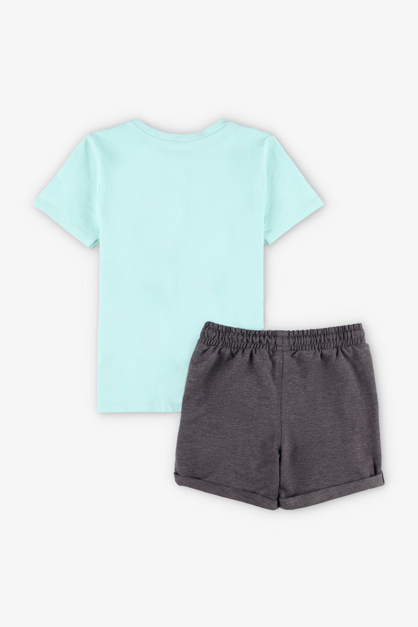 Ensemble 2-pièces t-shirt et short - Enfant garçon && MENTHE