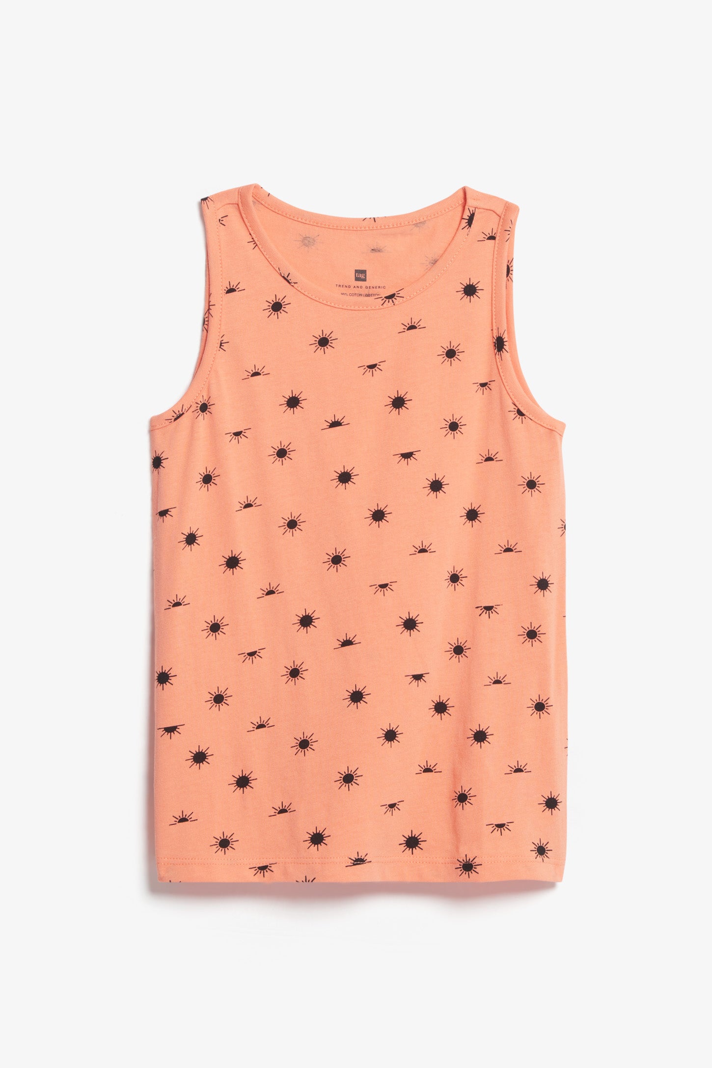 Camisole imprimée en coton, 2/20$ - Enfant garçon && CORAIL/MULTI