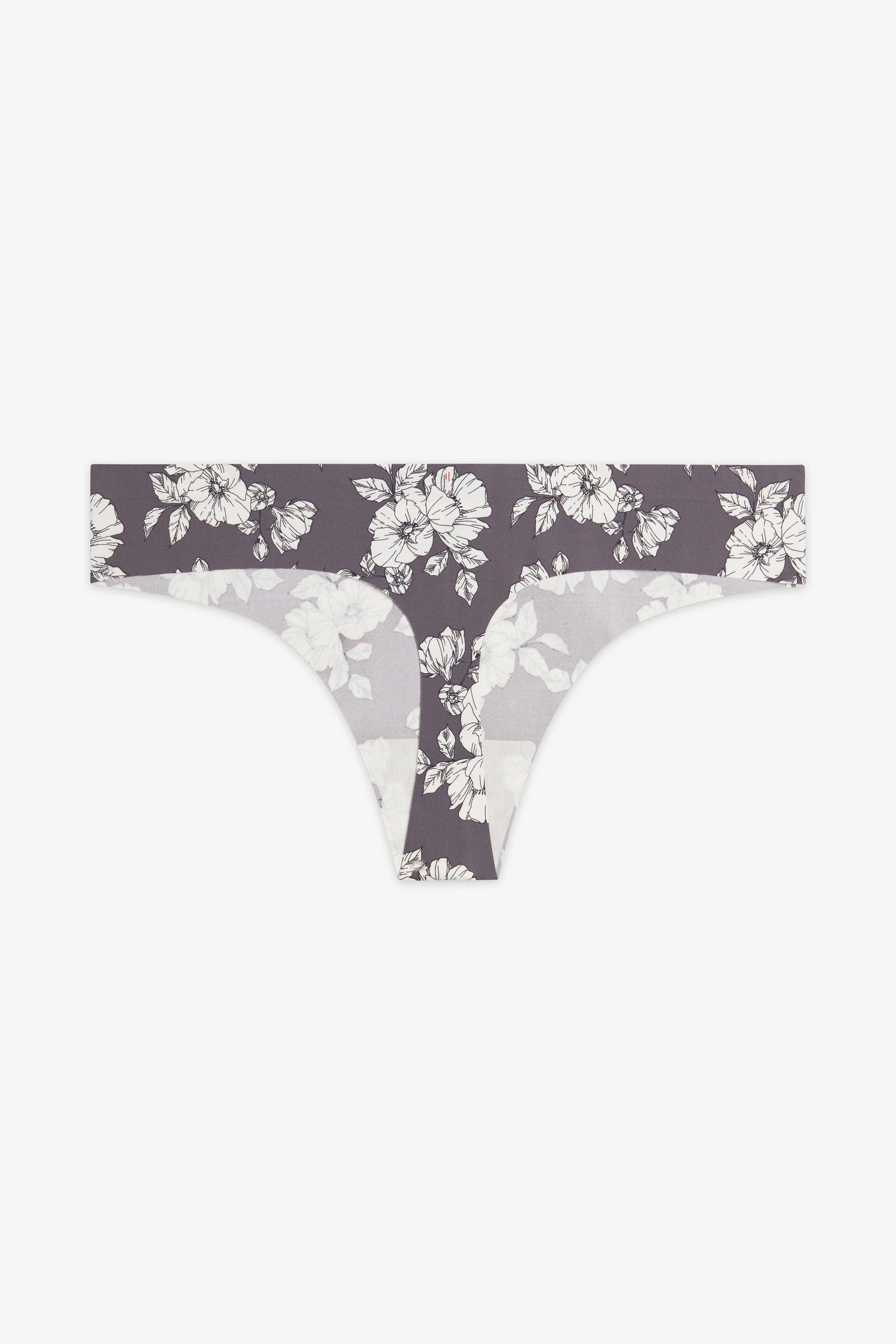 Thong imprimé - Femme && CHARBON