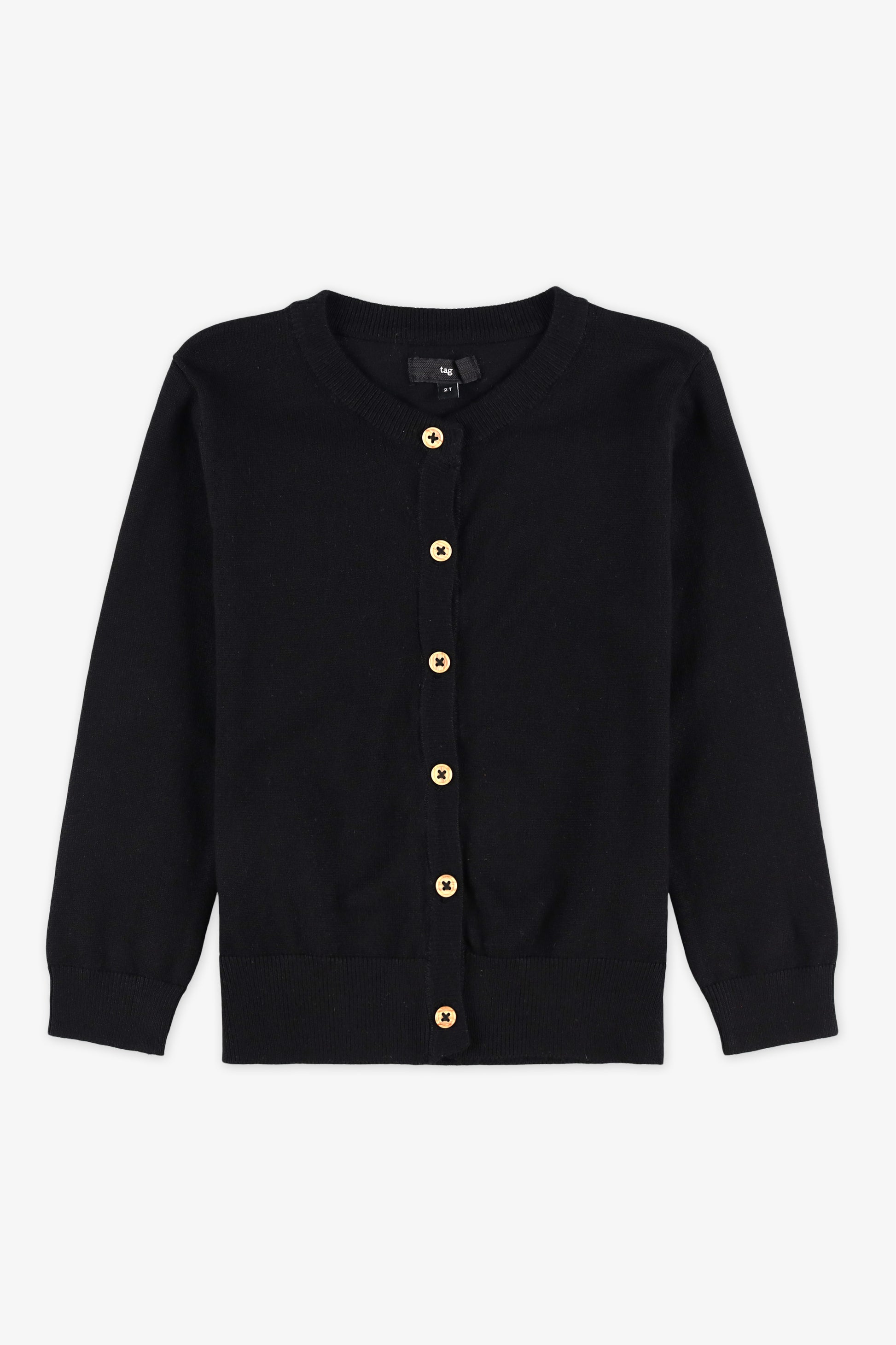 Cardigan en tricot - Bébé fille && NOIR