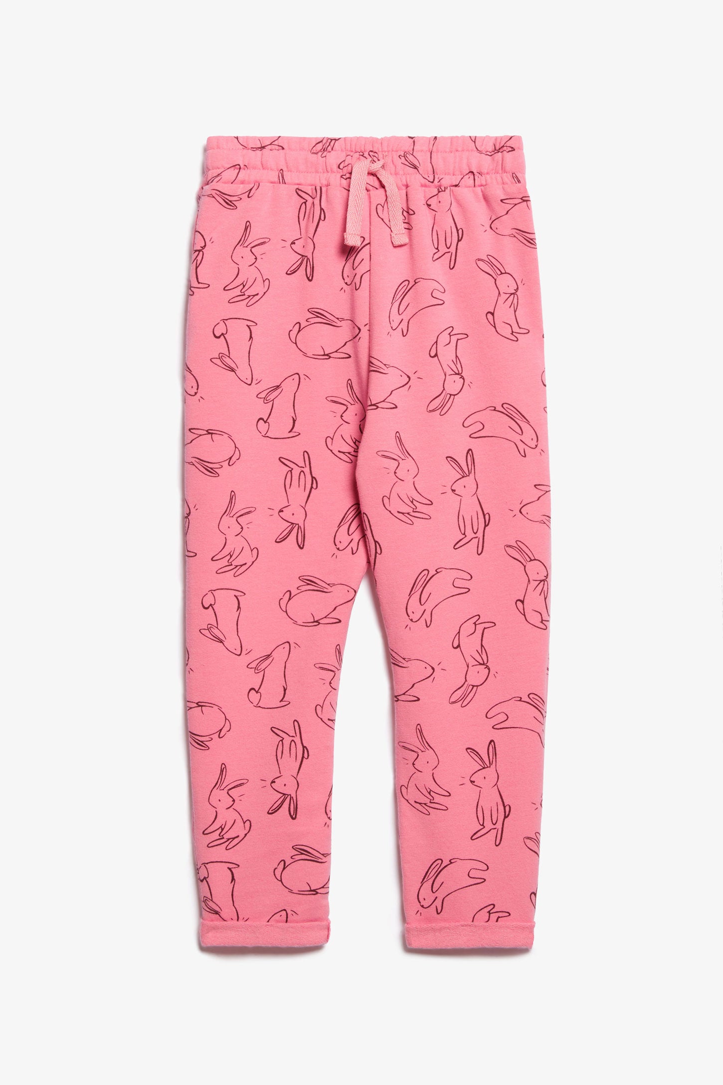 Pantalon coton ouaté imprimé - Bébé fille && ROSE MULTI