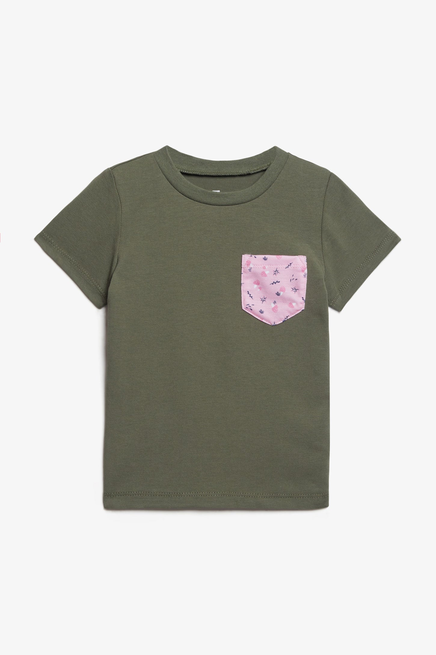 T-shirt à poche en coton, 2T-3T, 2/20$ - Bébé fille && KAKI