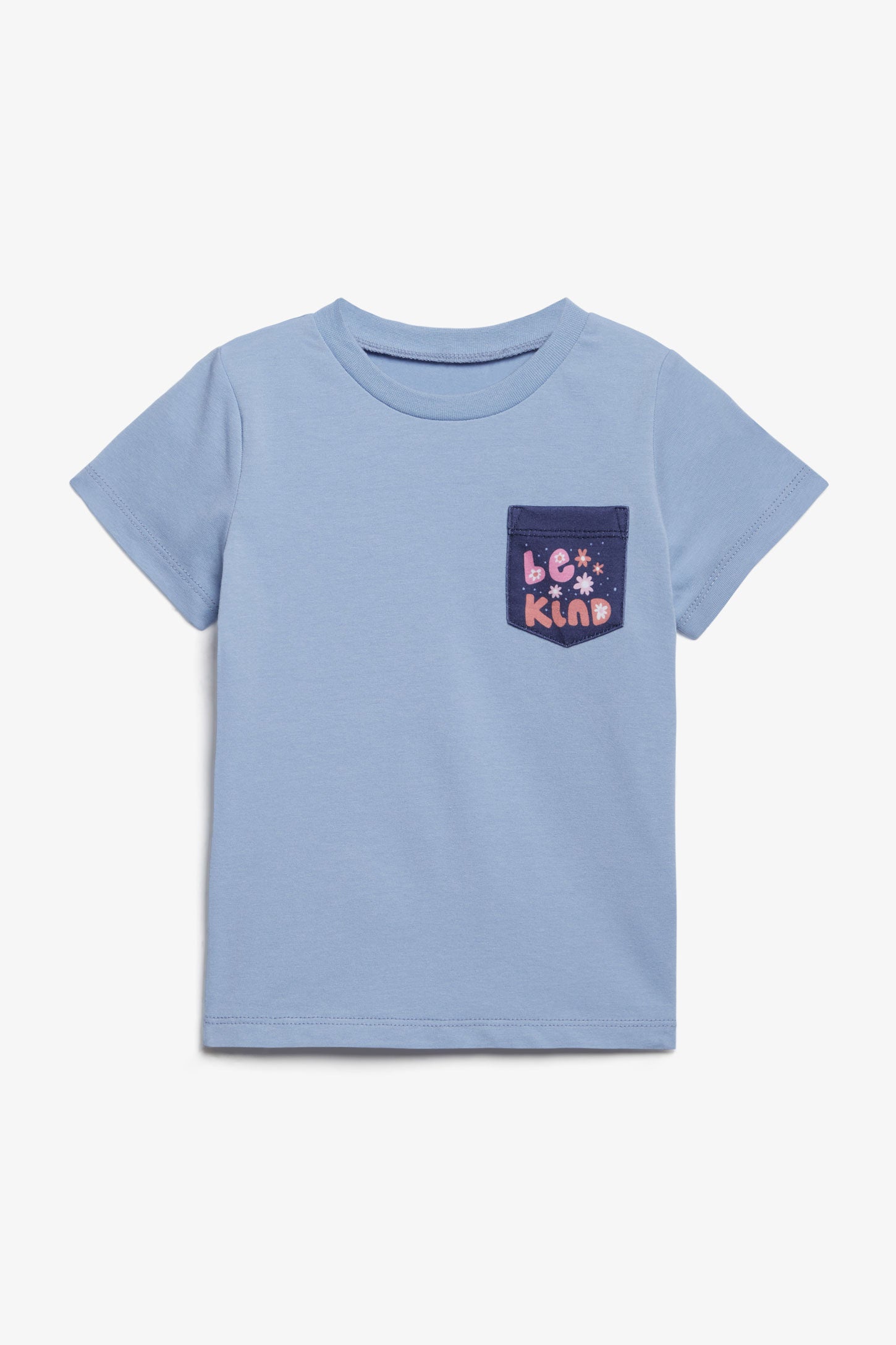 T-shirt à poche en coton, 2T-3T, 2/20$ - Bébé fille && BLEU