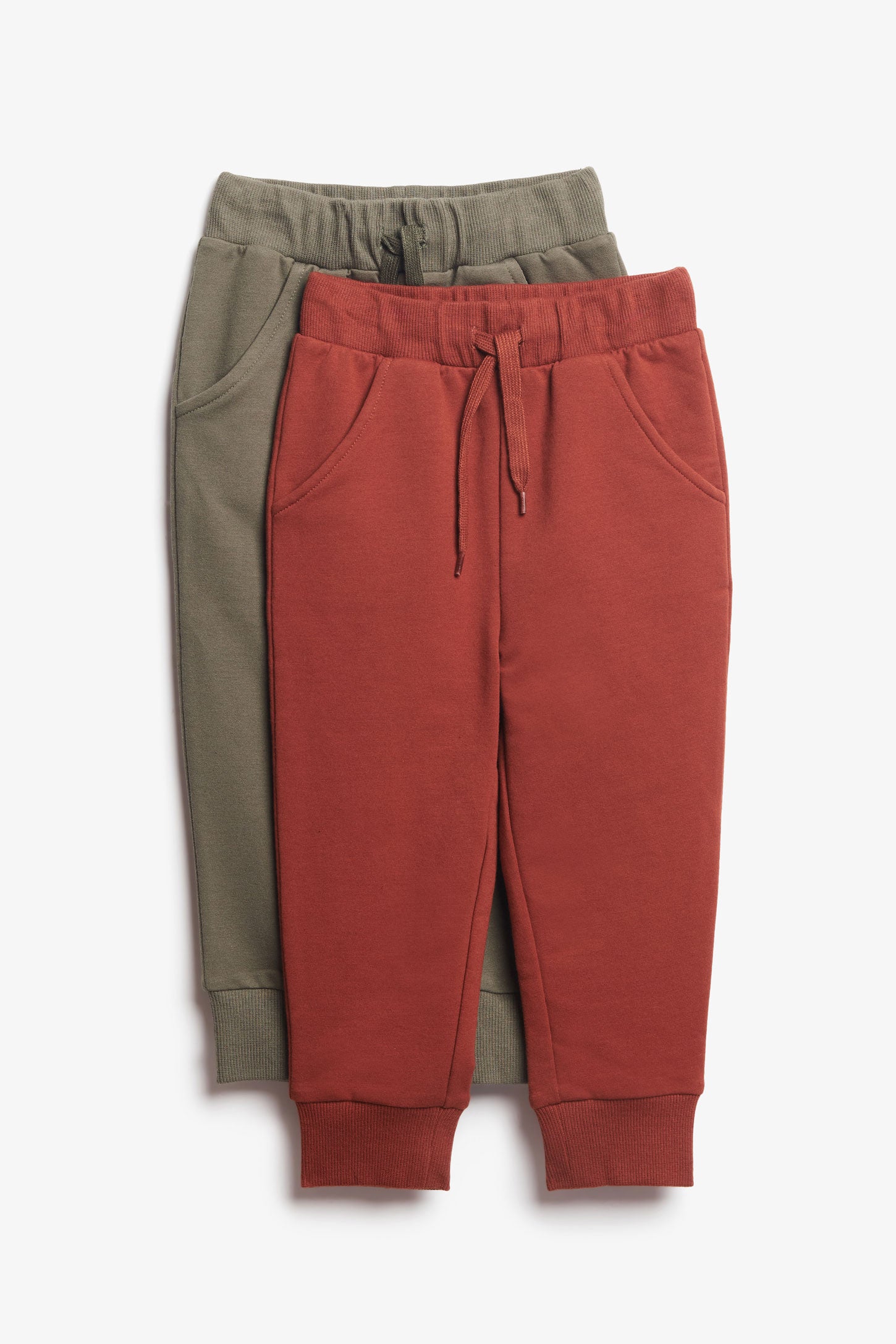 Prix pop, Lot de 2 pantalons jogger - Bébé garçon && BRUN