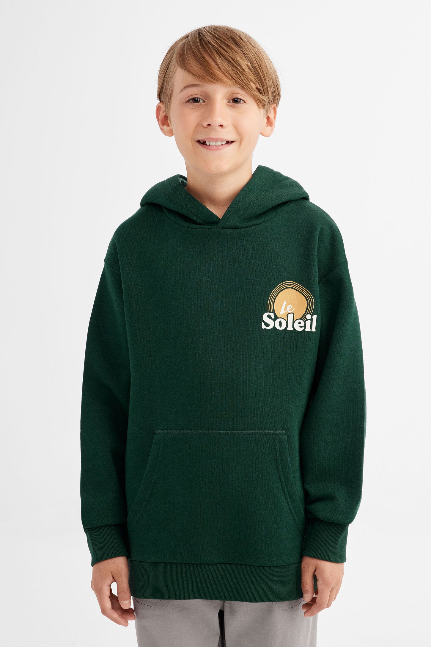 Boys green clearance hoodie