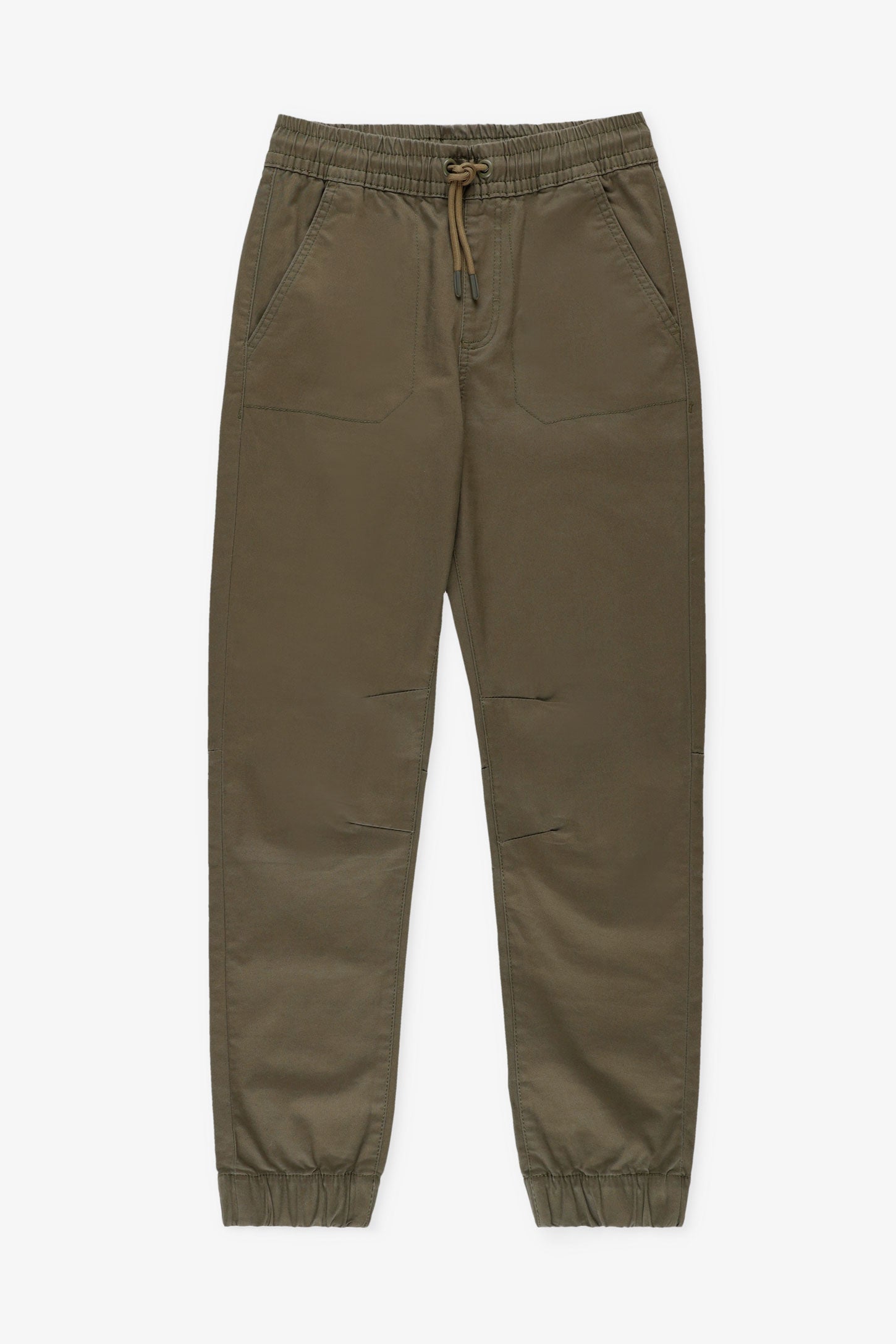 Pantalon jogger en twill, 2/50$ - Ado garçon && KAKI