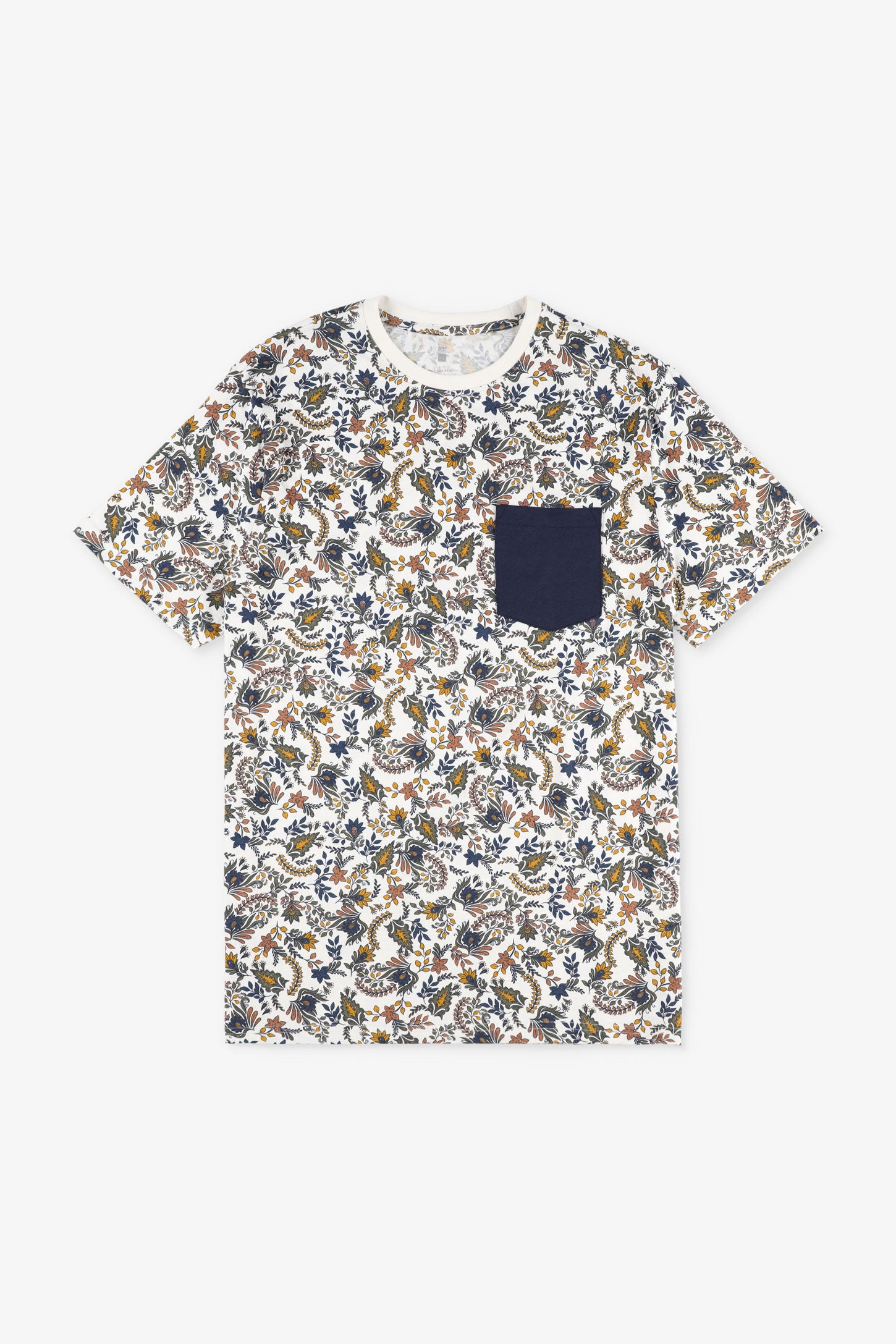 Duos futés, T-shirt à poche en coton, 2/30$ - Homme && BLANC