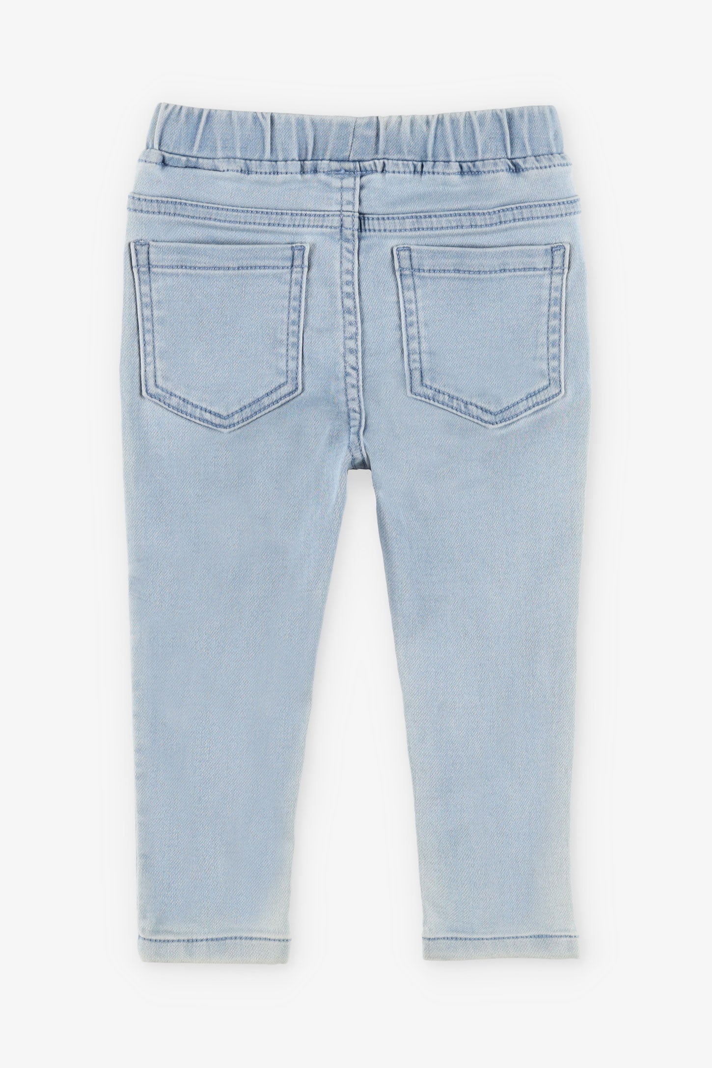Jeans 5 poches coupe ajustée, 2T-3T - Bébé fille && BLEU CLAIR