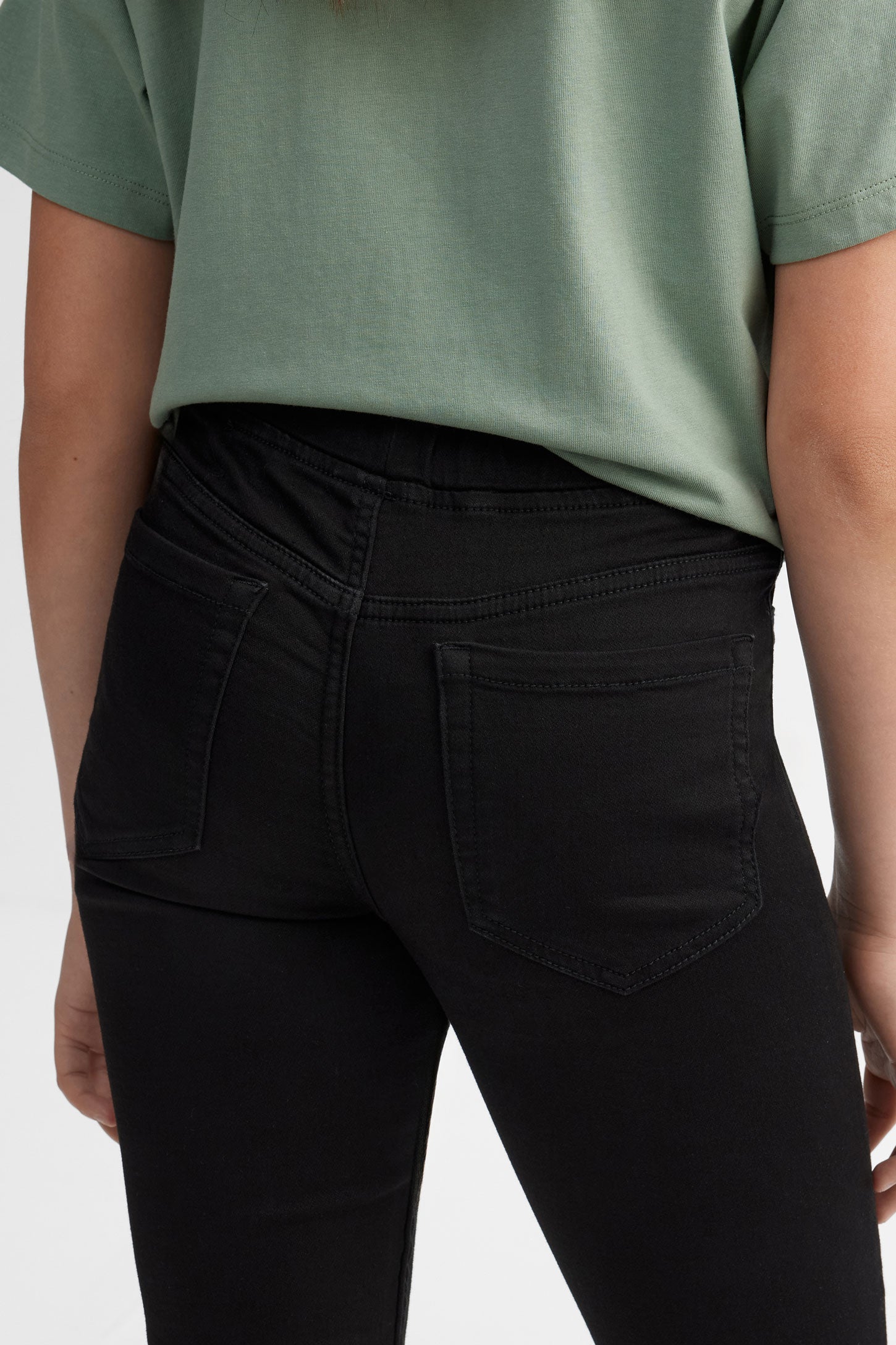 Jegging coupe ajustée - Ado fille && NOIR